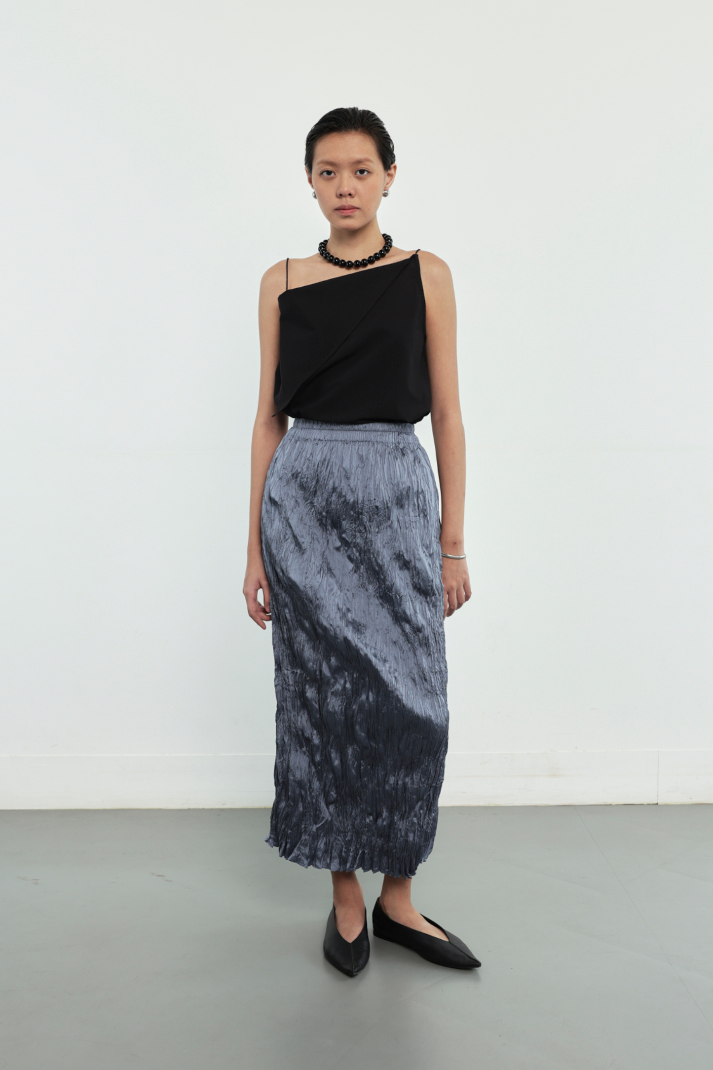 Thea Skirt - Steel Blue