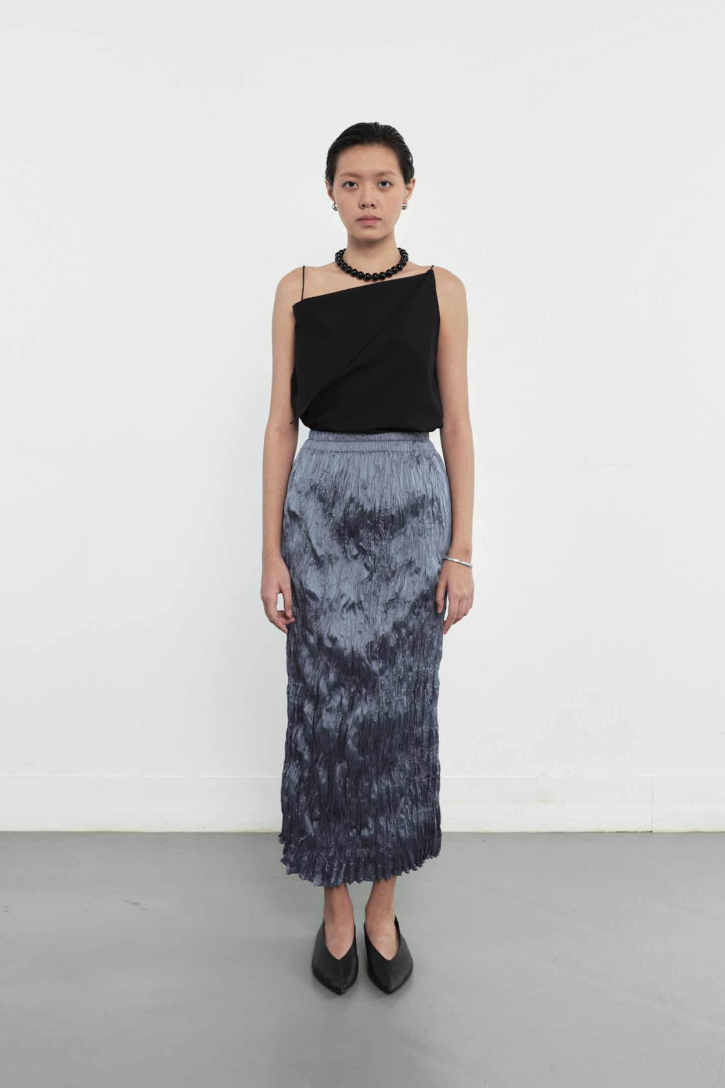 Thea Skirt - Steel Blue