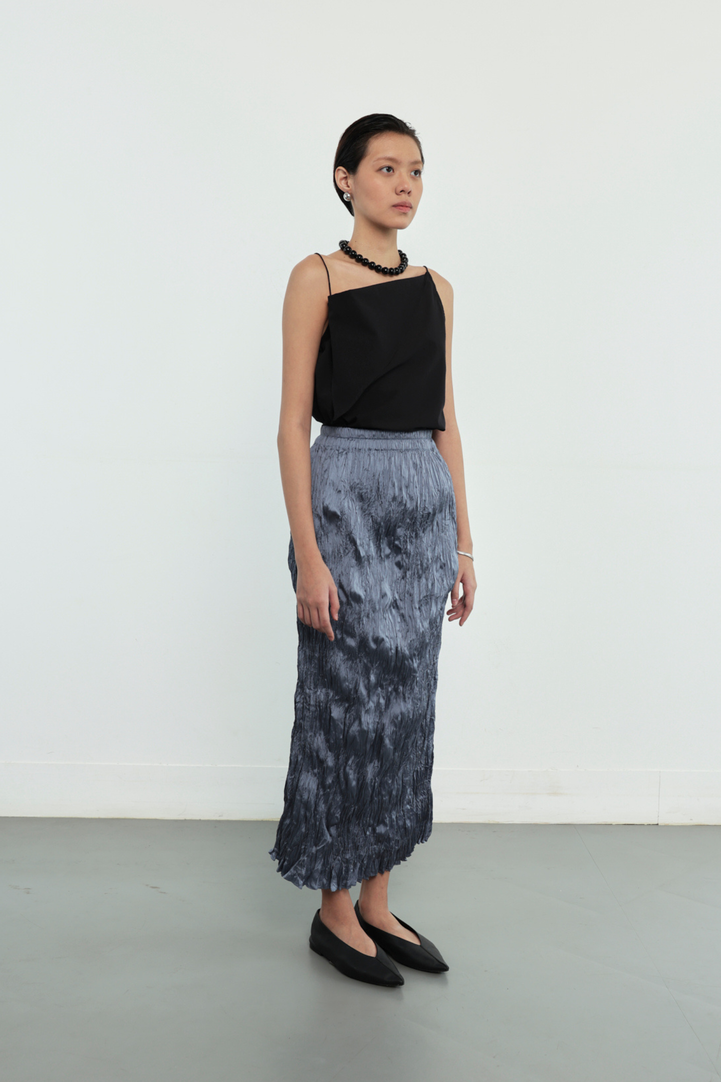 Thea Skirt - Steel Blue