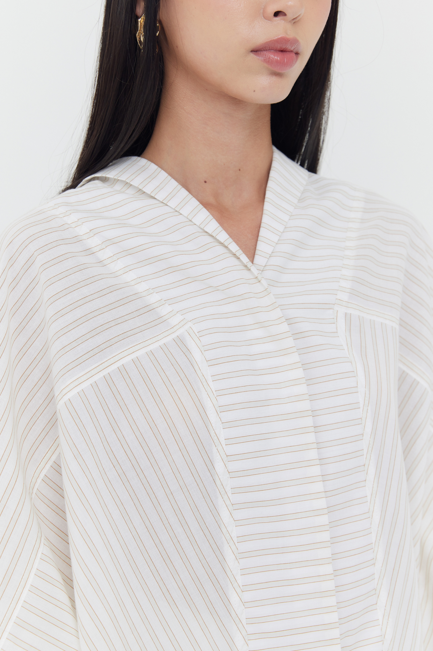(PO) Bastet Top - Neutral Stripes