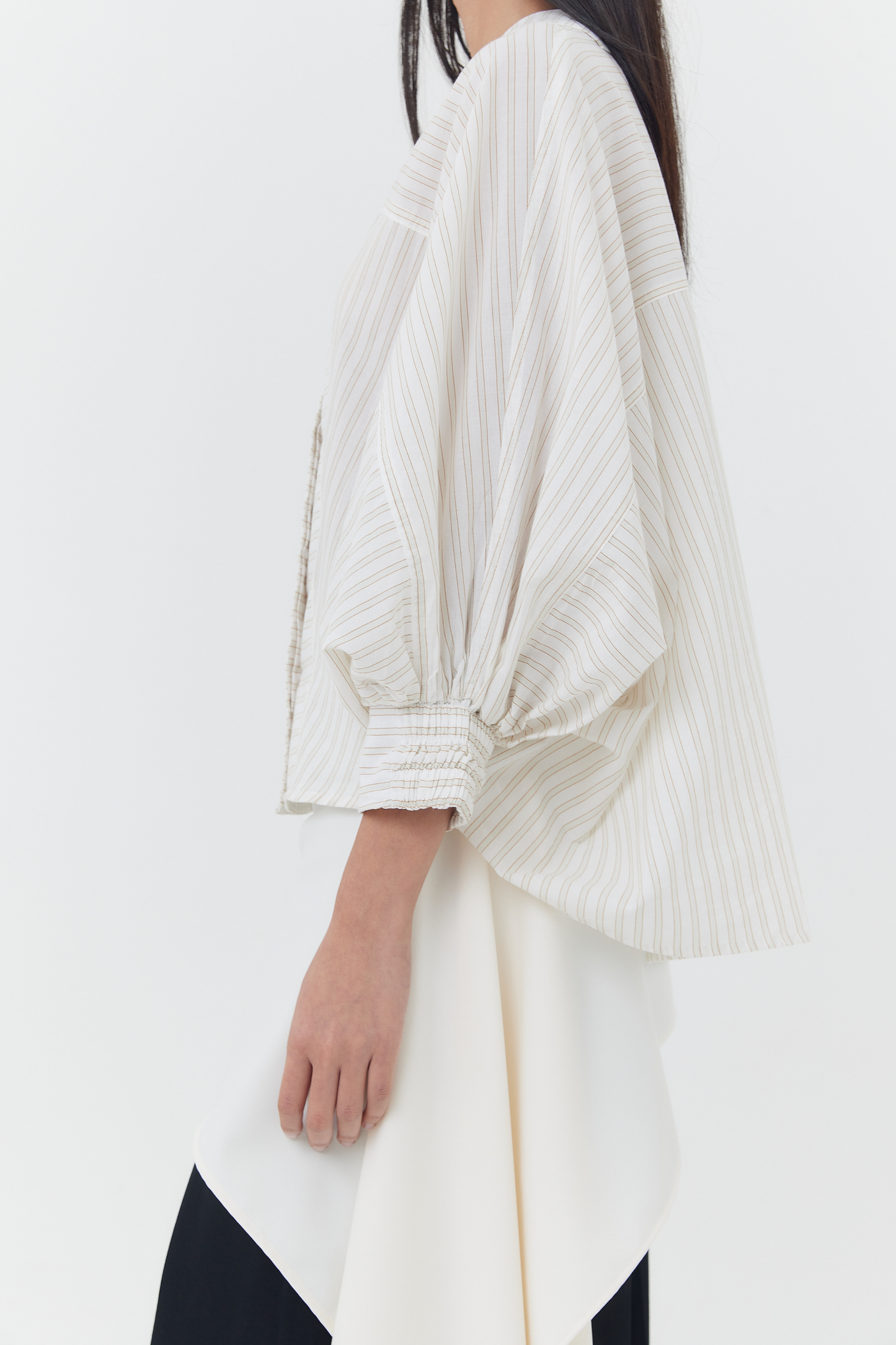 (PO) Bastet Top - Neutral Stripes