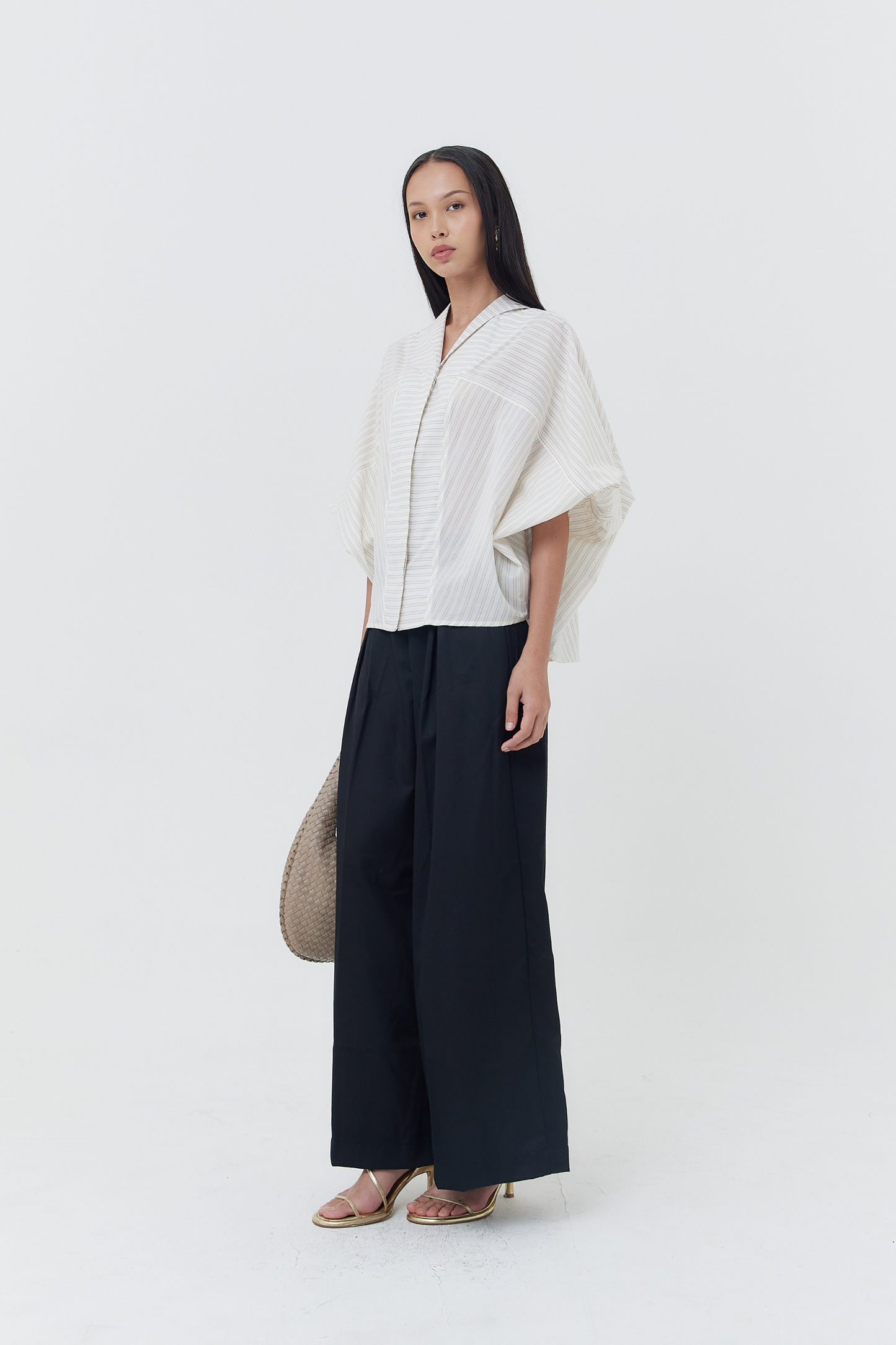 (PO) Bastet Top - Neutral Stripes