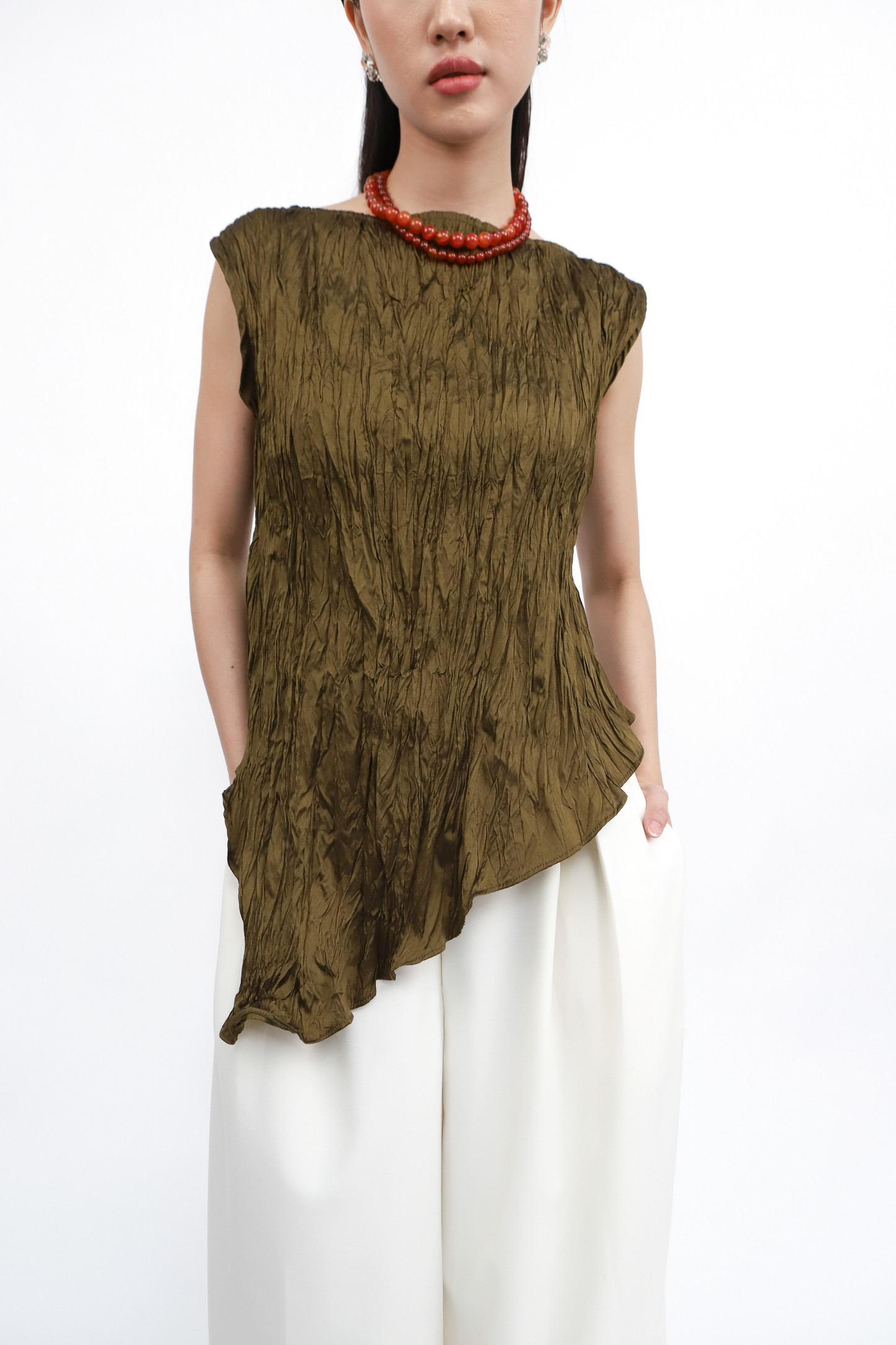 Bianca Top - Dark Olive