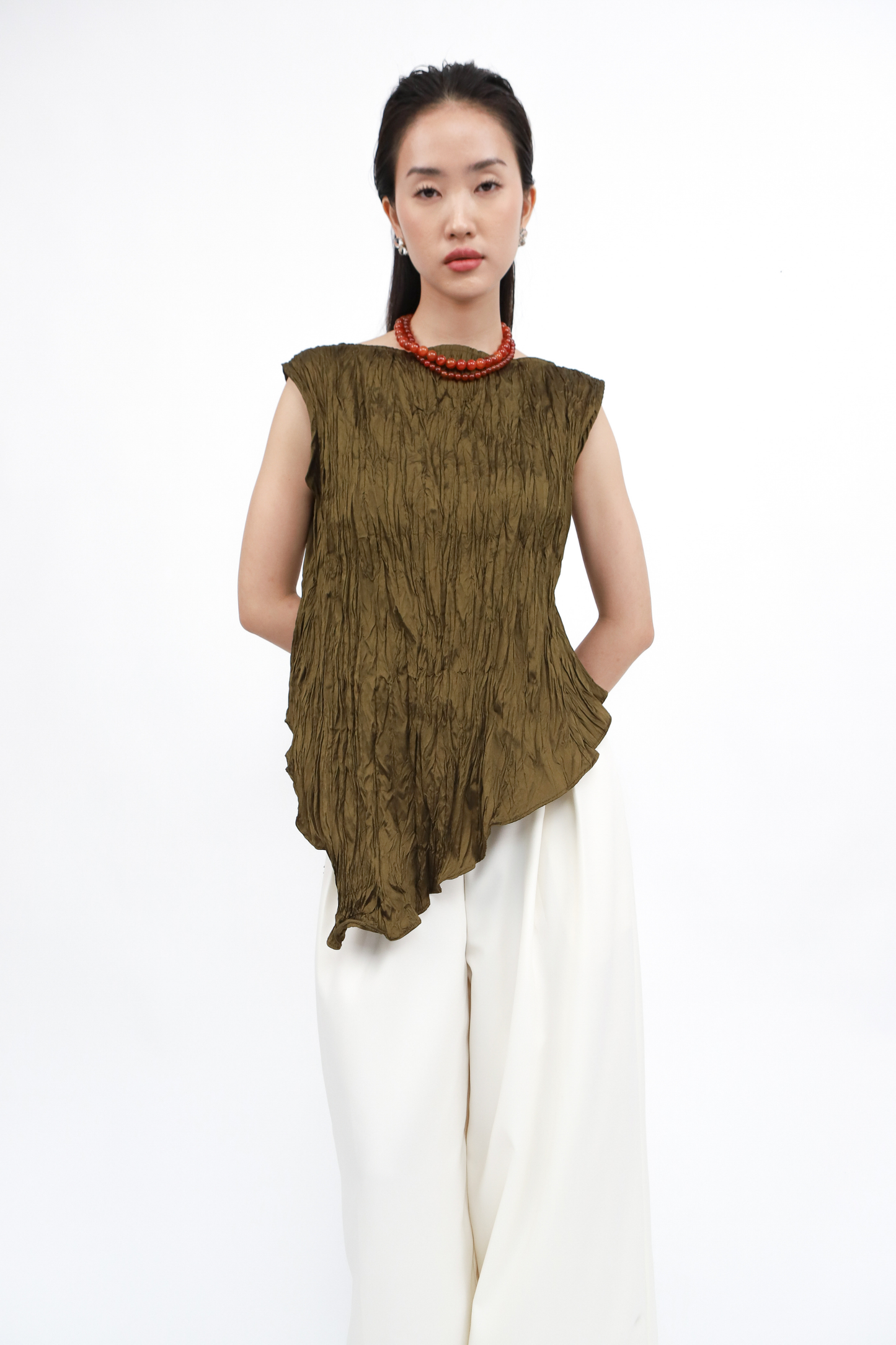 Bianca Top - Dark Olive