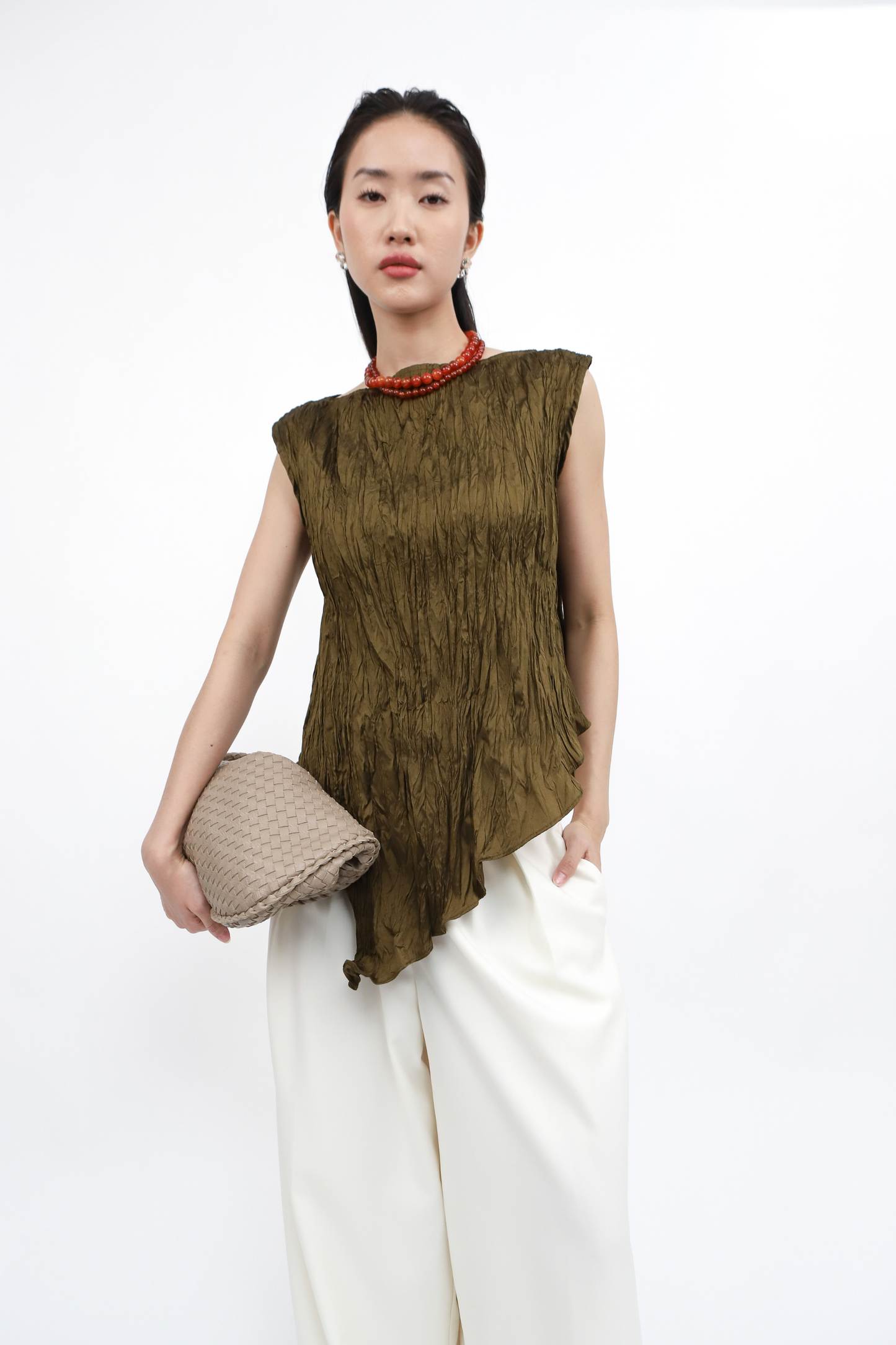 Bianca Top - Dark Olive