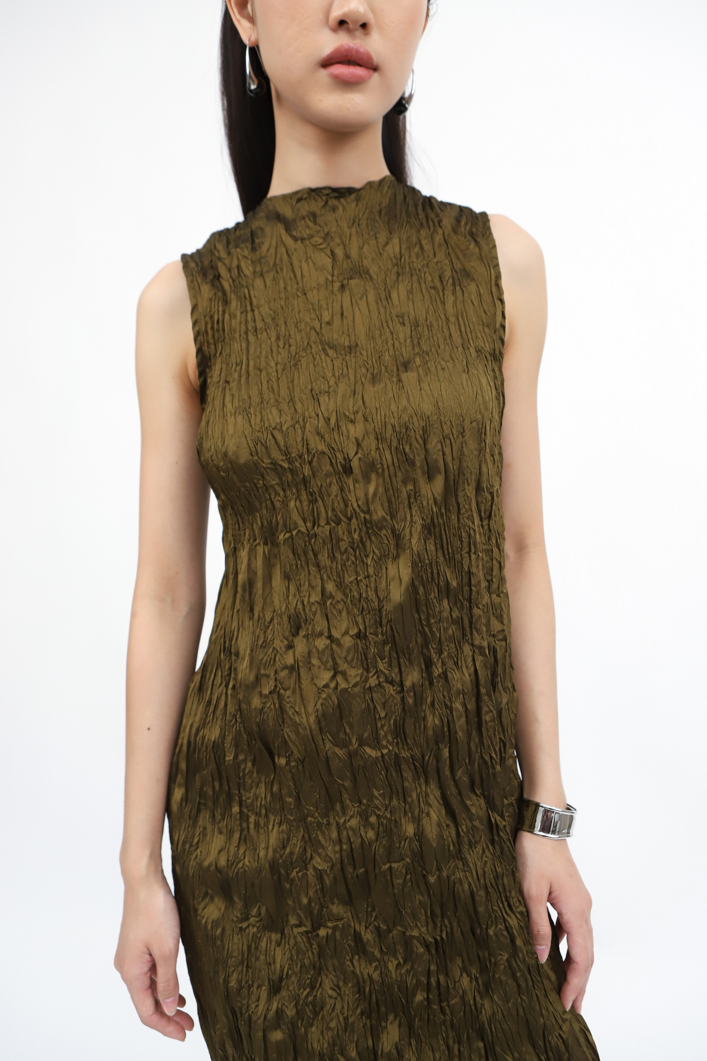 Cecille Dress - Dark Olive