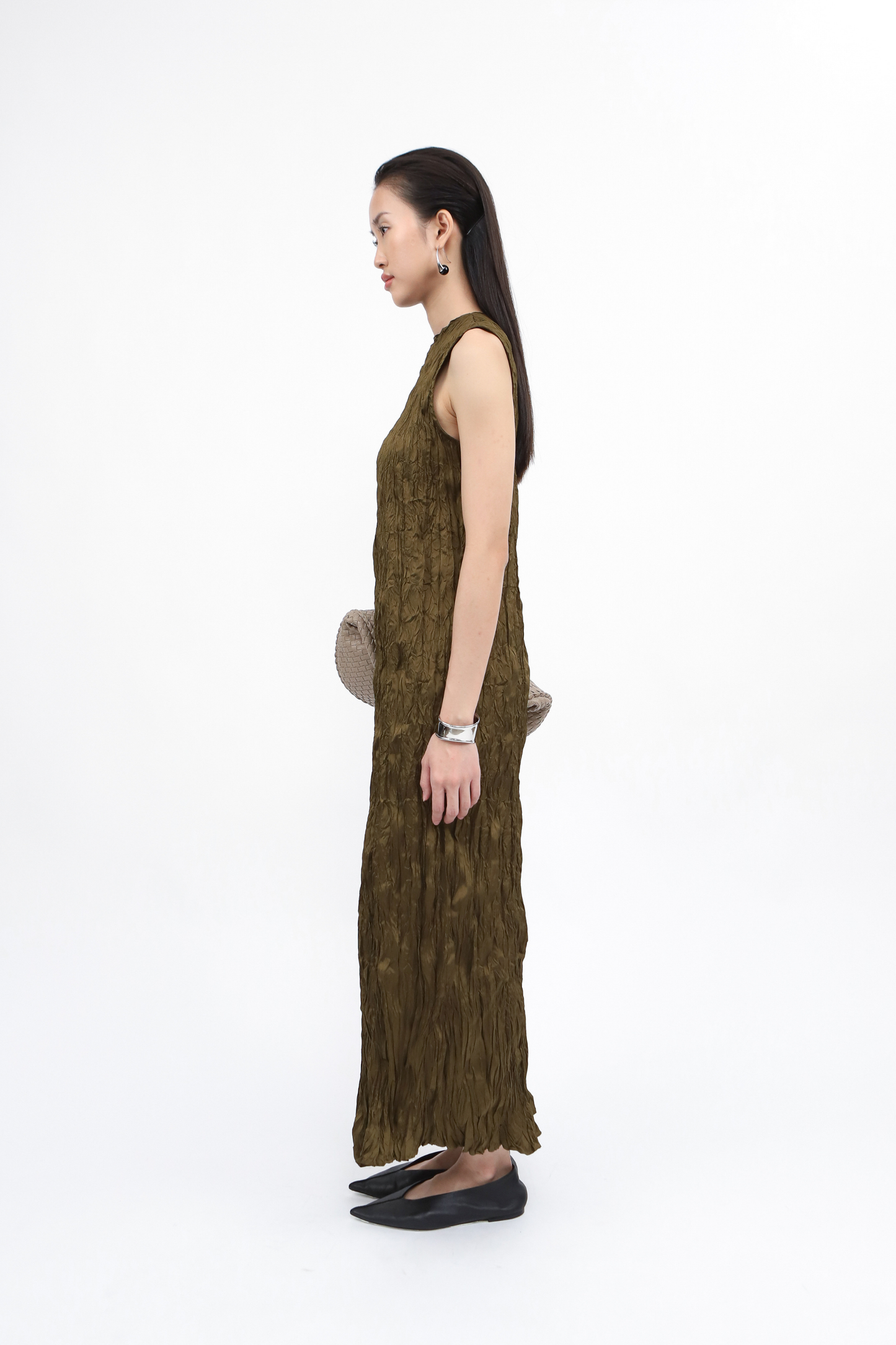 Cecille Dress - Dark Olive