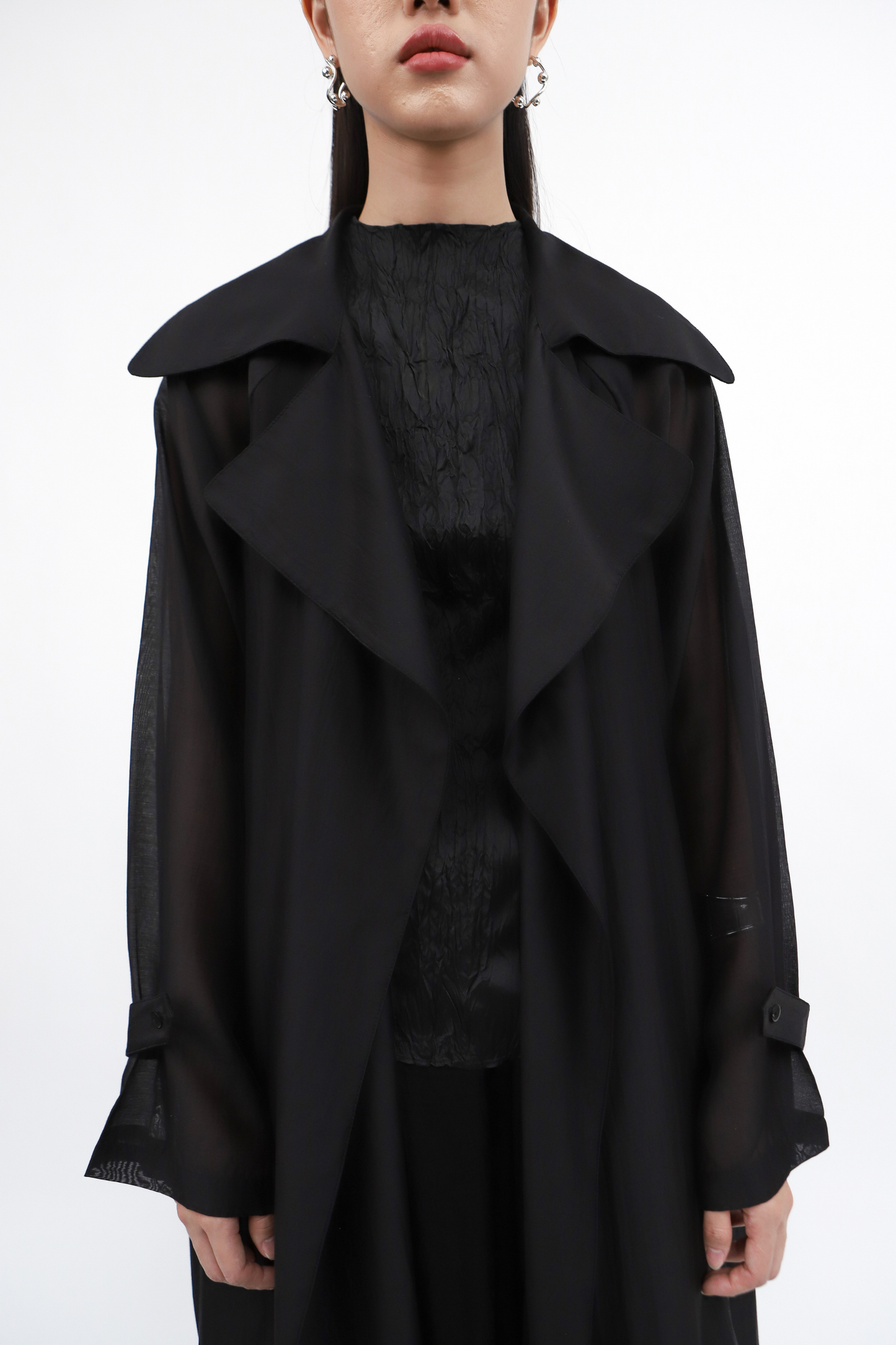 Claire Long Outer - Black