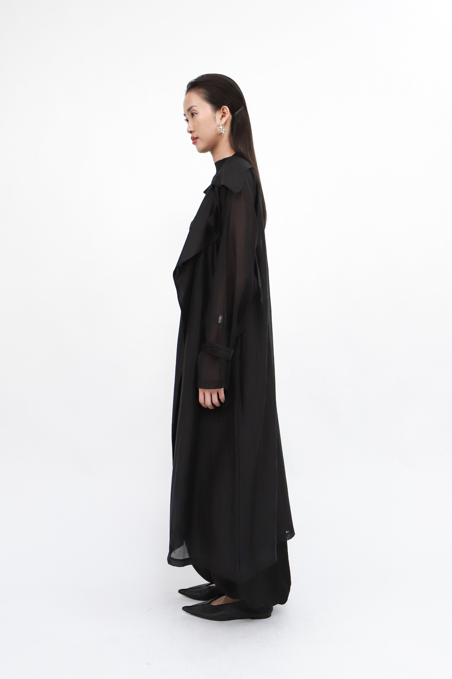 Claire Long Outer - Black