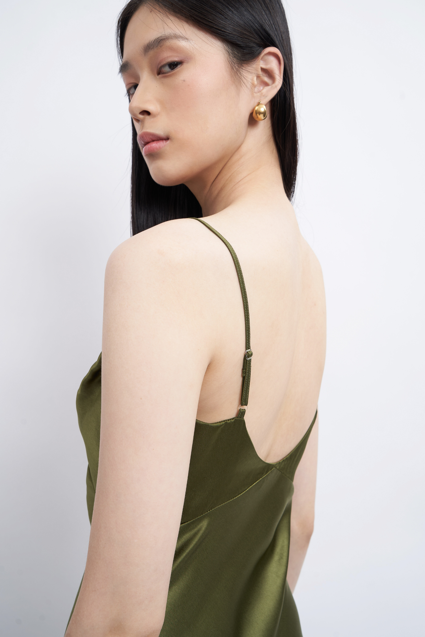 Clea Dress - Moss Green