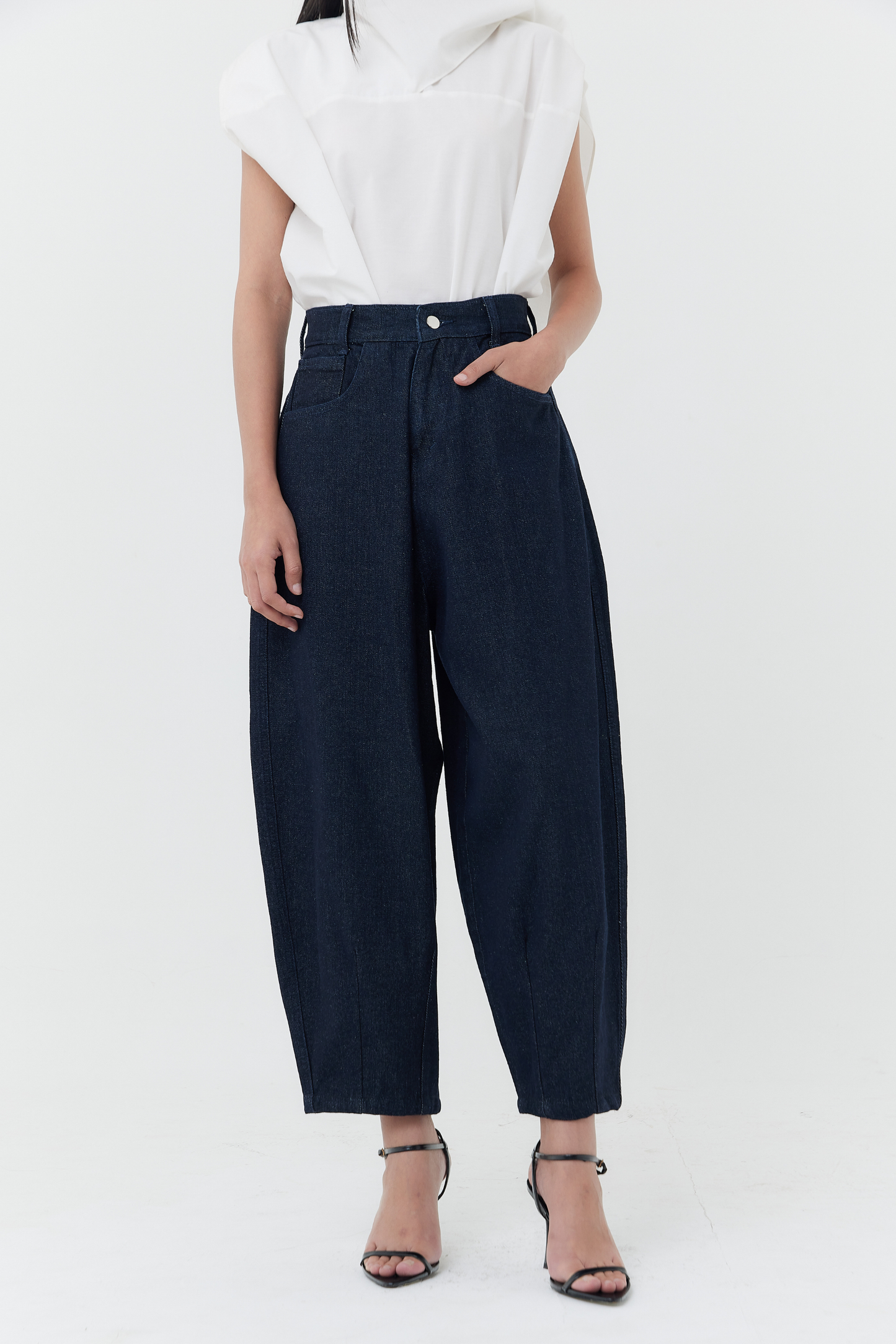 Dome Denim Trousers - Deep Blue