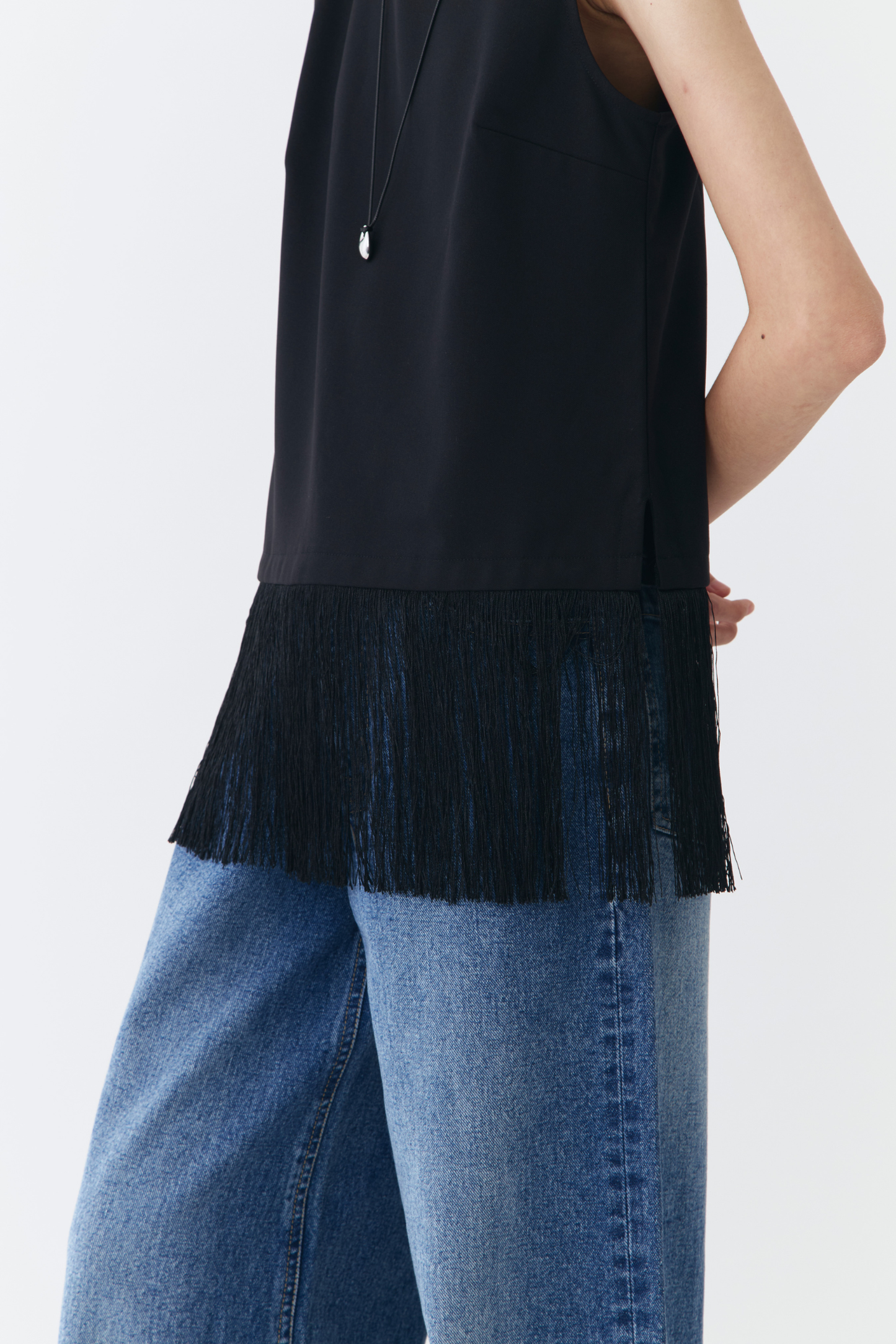 Fringe Top - Black
