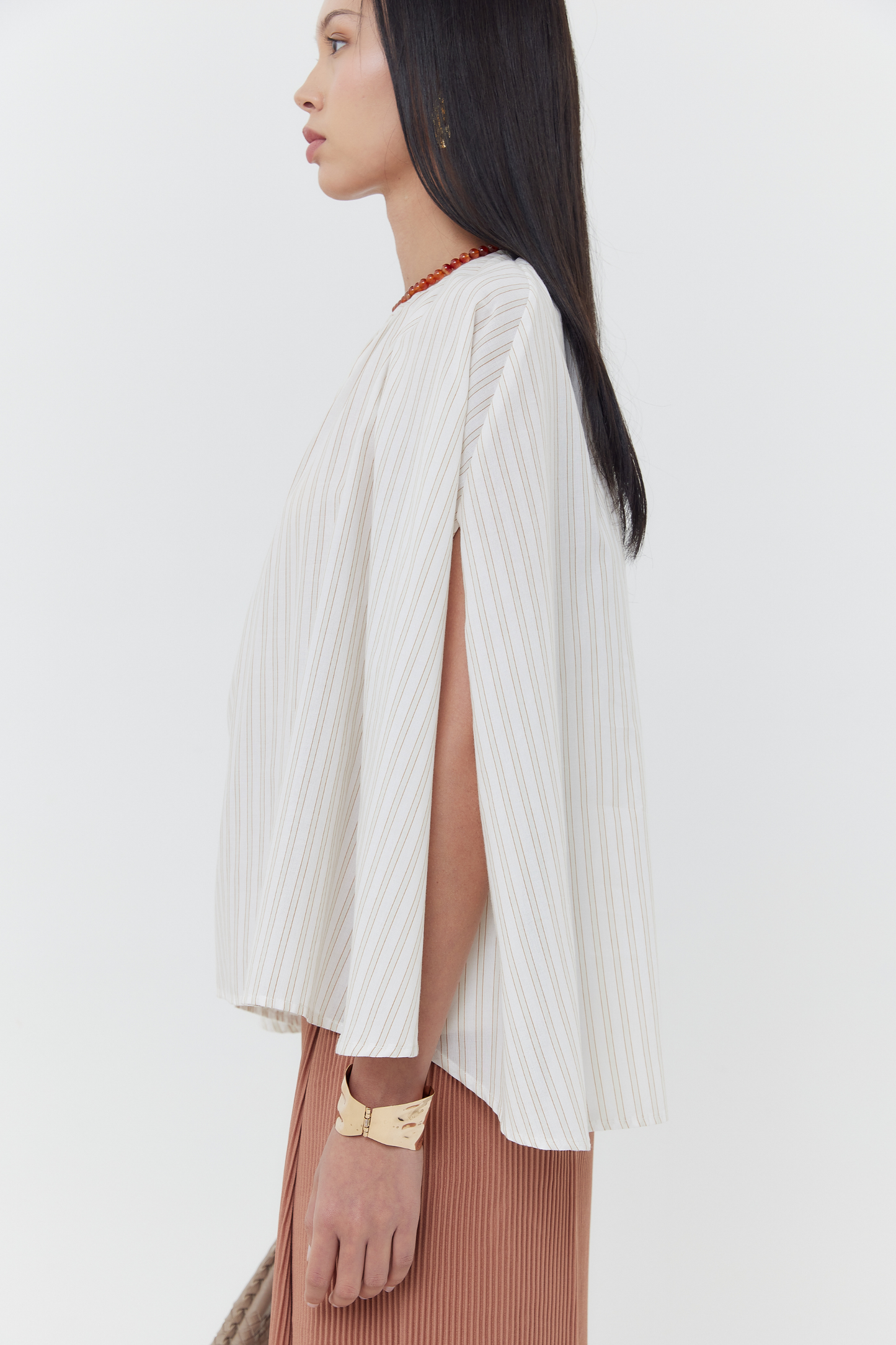 Geidi Top - Neutral Stripes