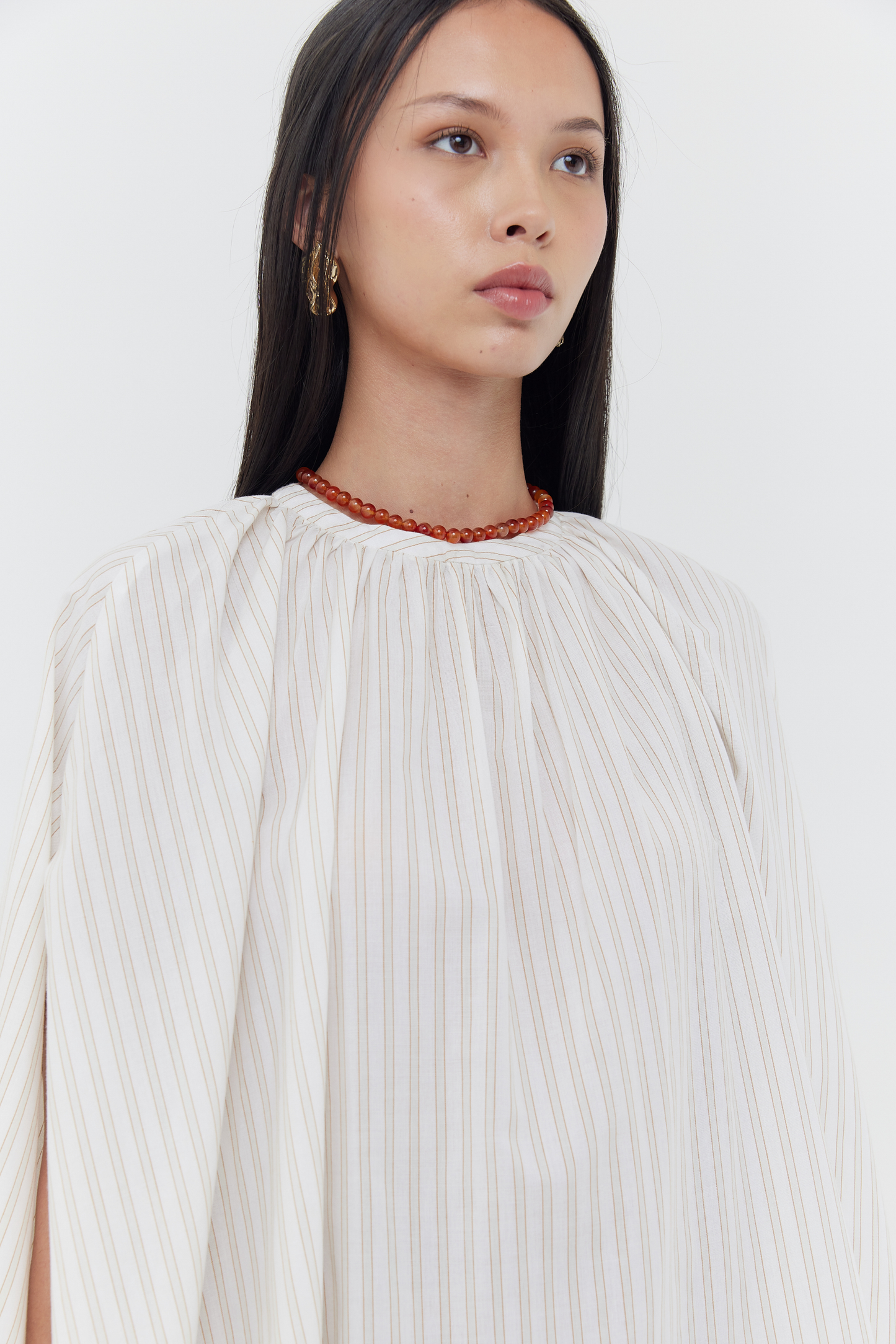 Geidi Top - Neutral Stripes