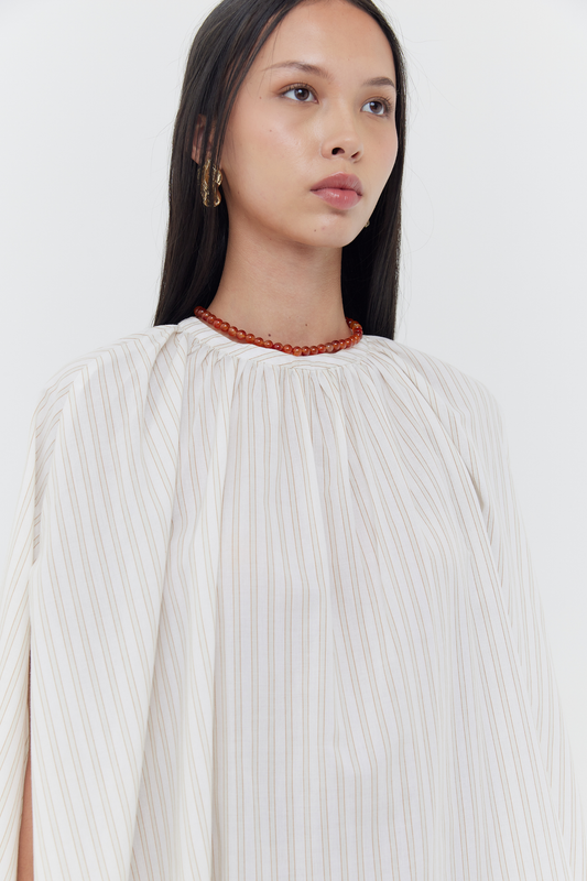Geidi Top - Neutral Stripes