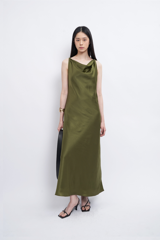 Gracie Dress - Moss Green