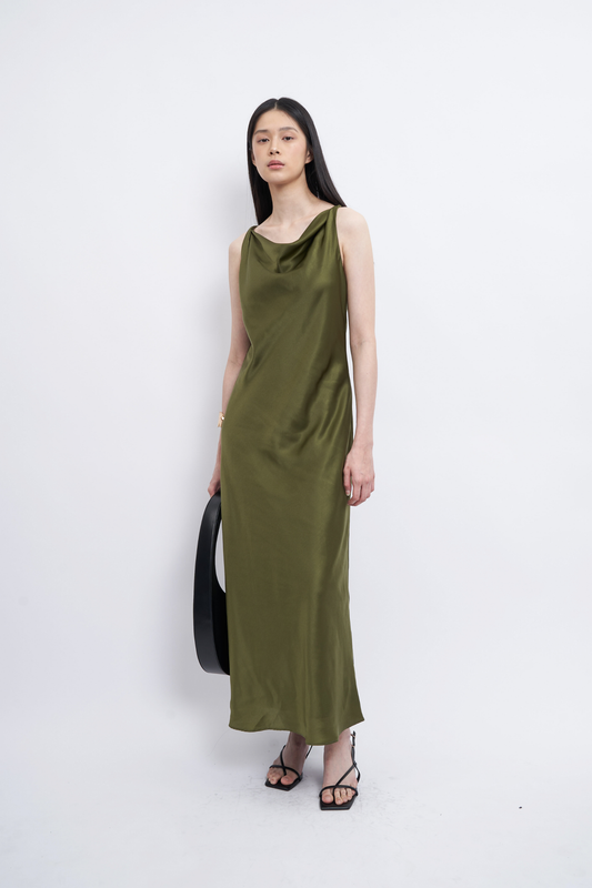 Gracie Dress - Moss Green