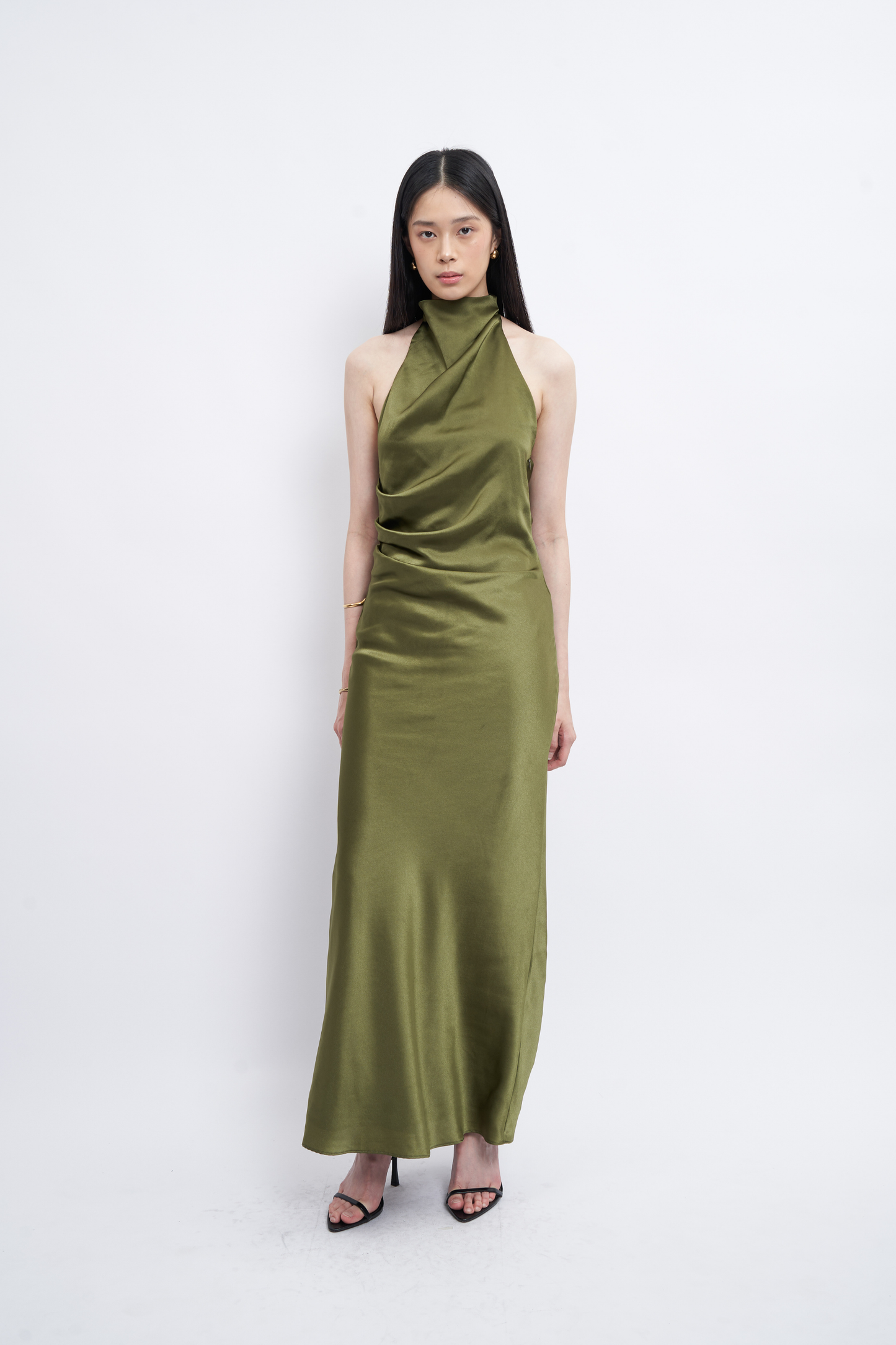 Iris Dress - Moss Green
