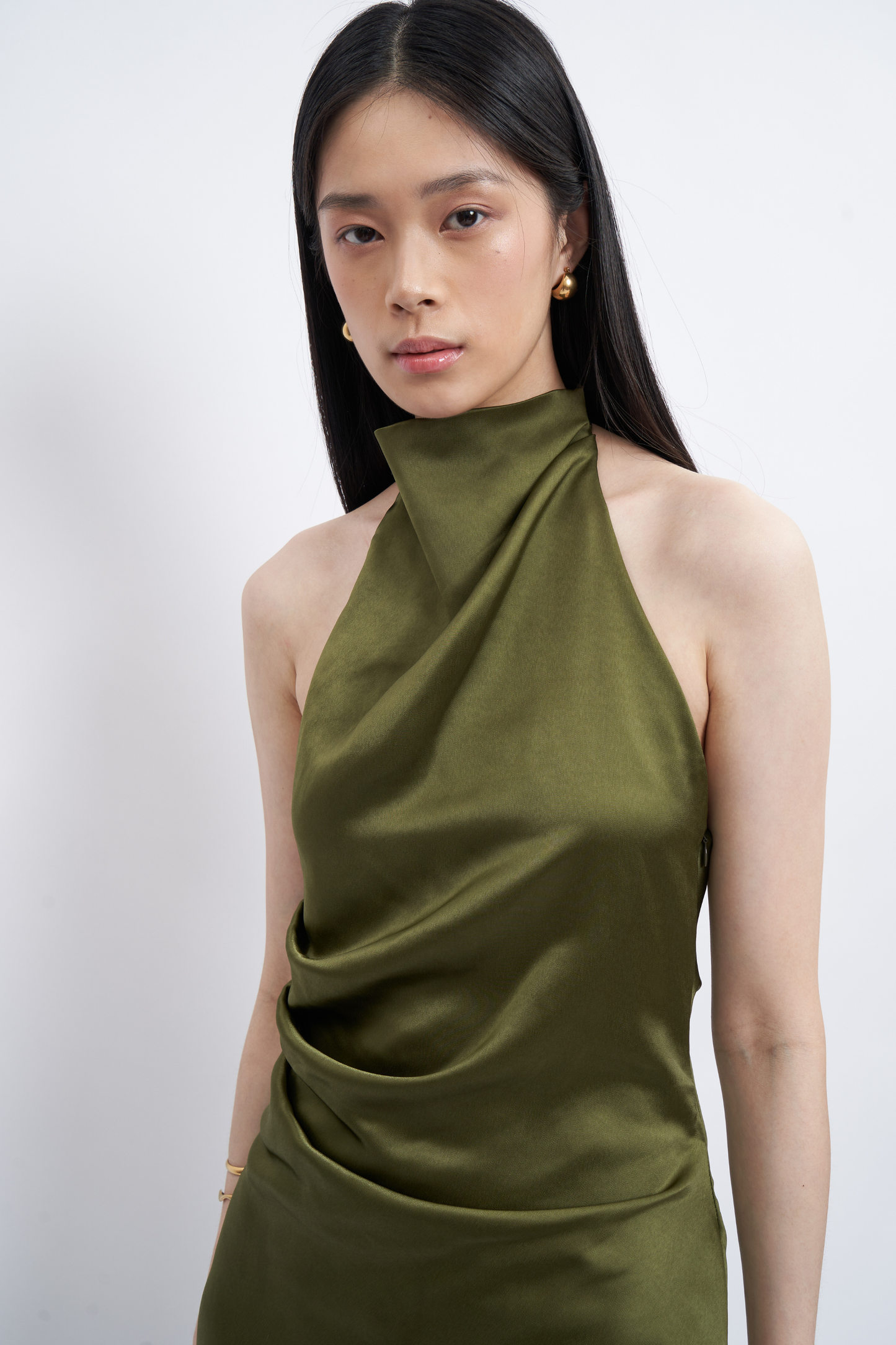 Iris Dress - Moss Green