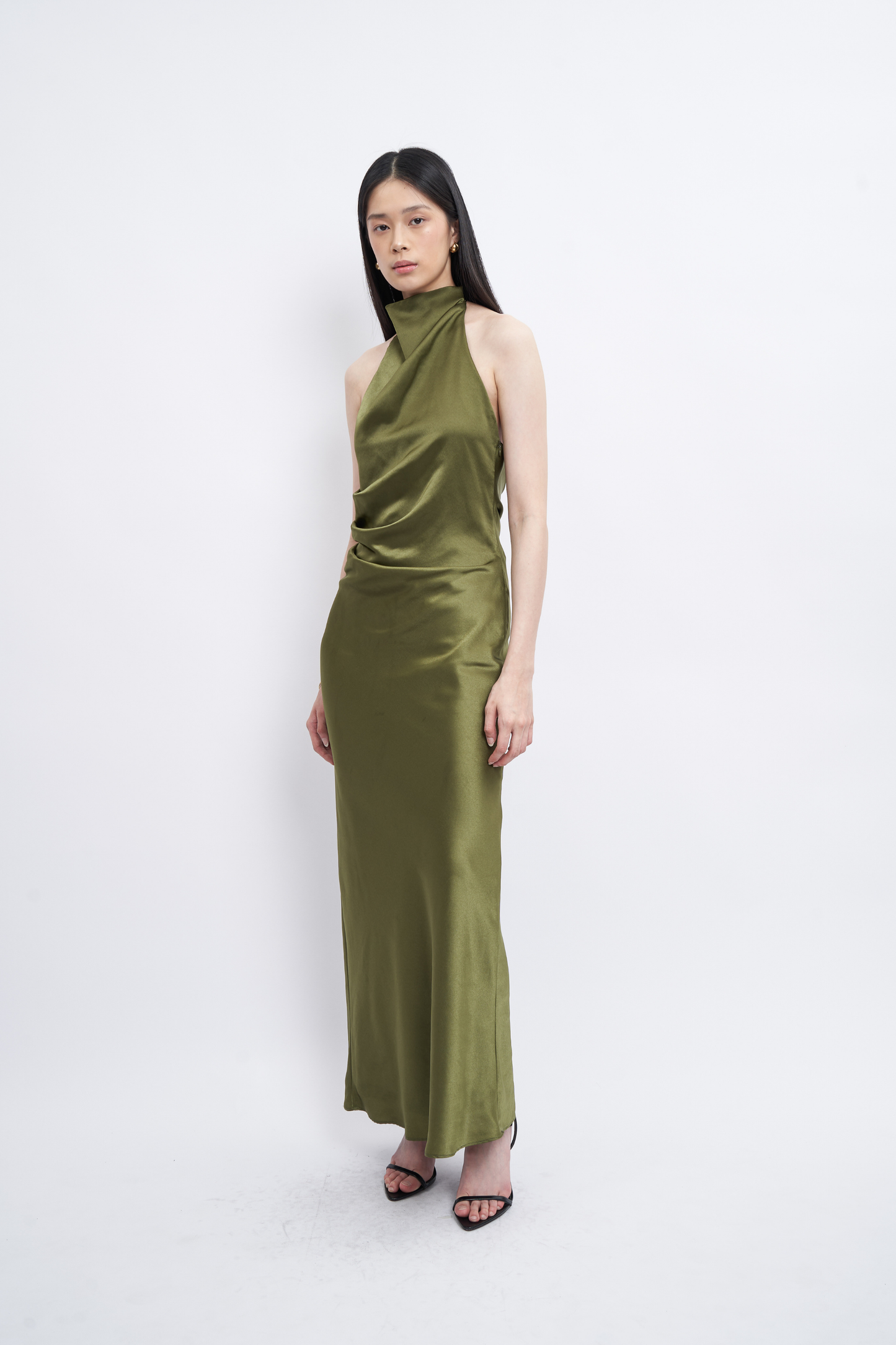 Iris Dress - Moss Green