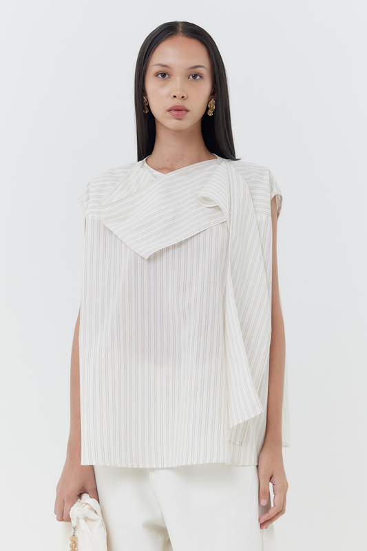Irrula Top - Neutral Stripes
