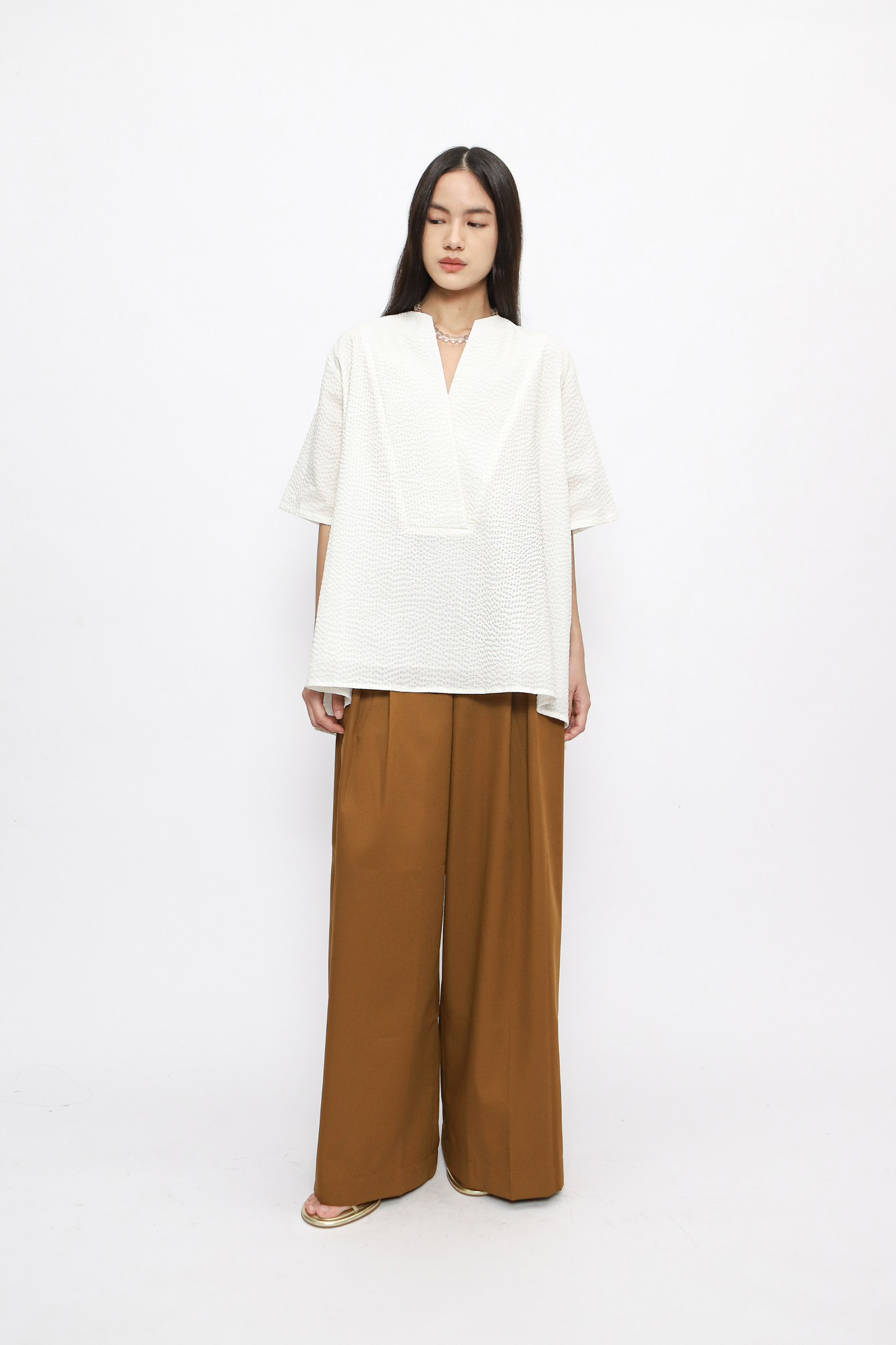 Jee Top Textured - Broken White