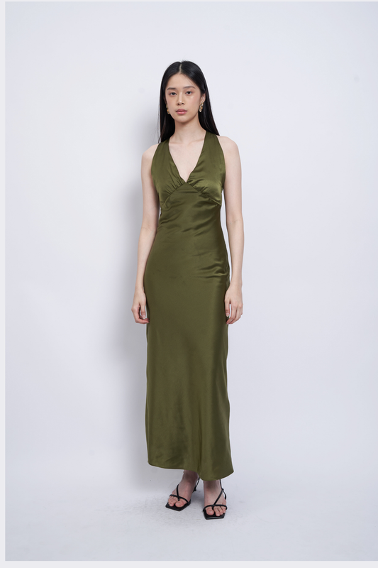 Laena Dress - Moss Green