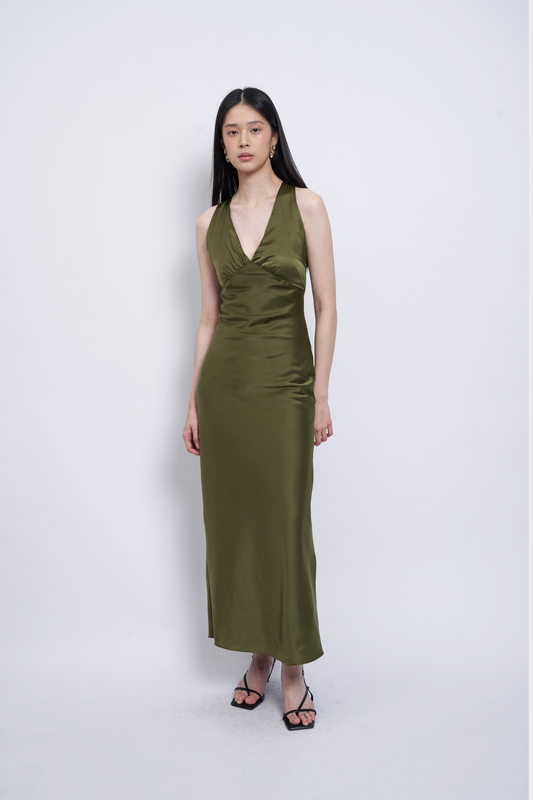 Laena Dress - Moss Green
