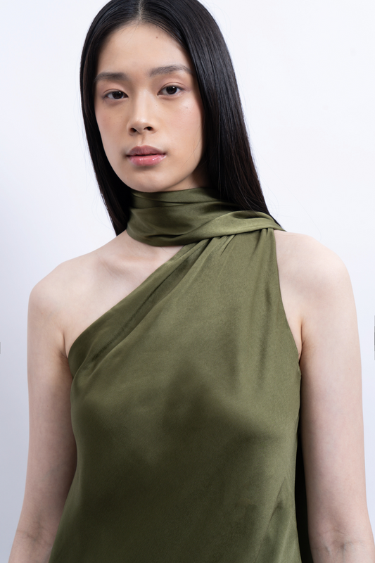 Meere Dress - Moss Green
