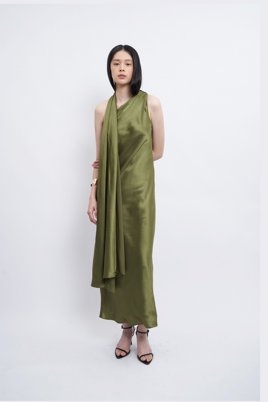 Meere Dress - Moss Green