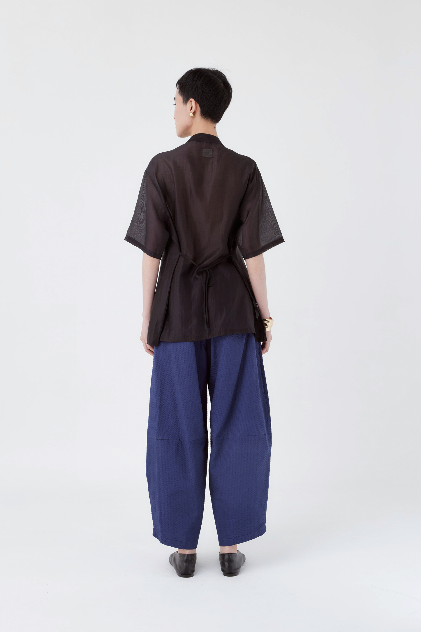 Moina Sheer Top - Black