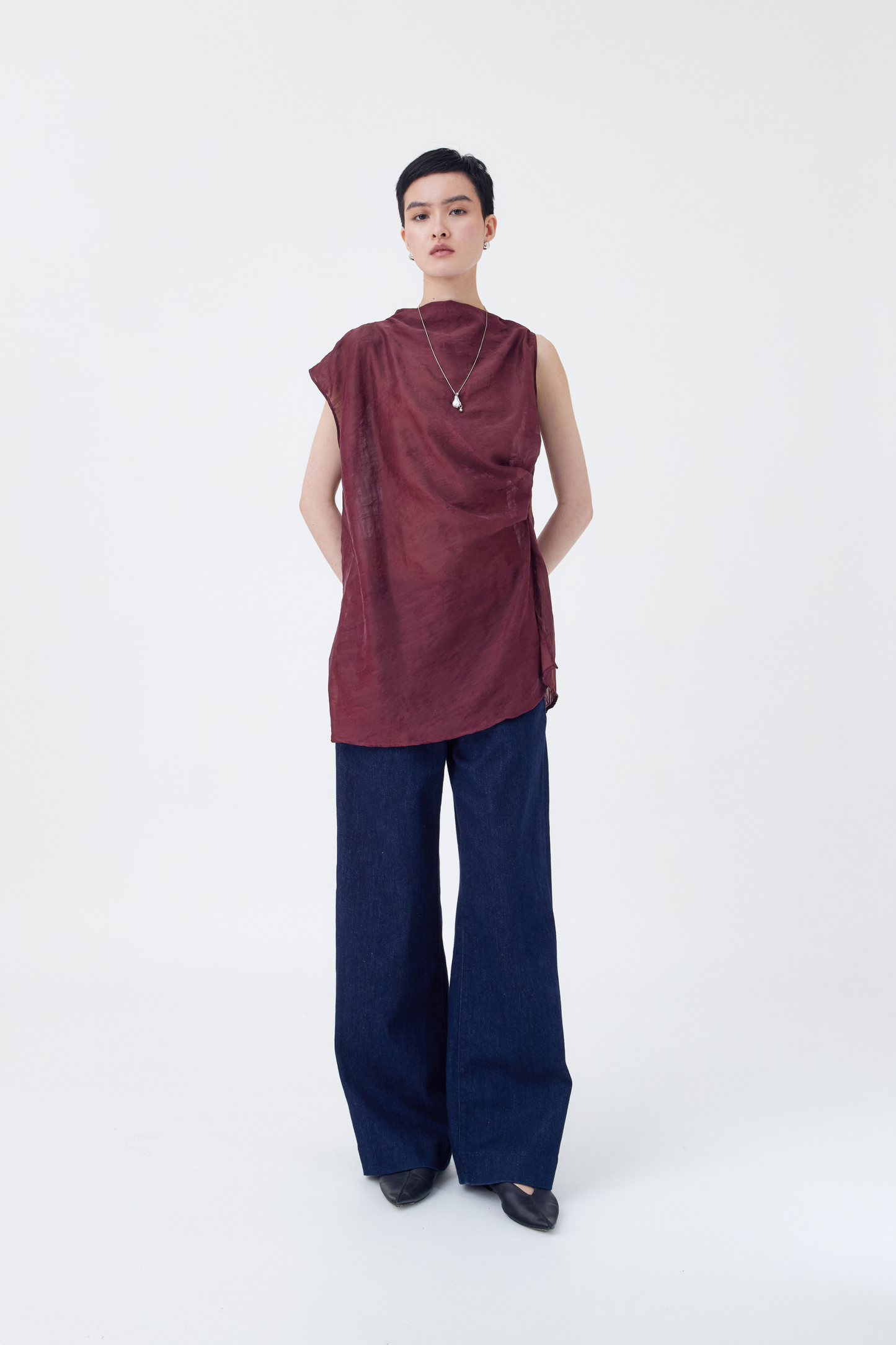 Nian Top - Maroon