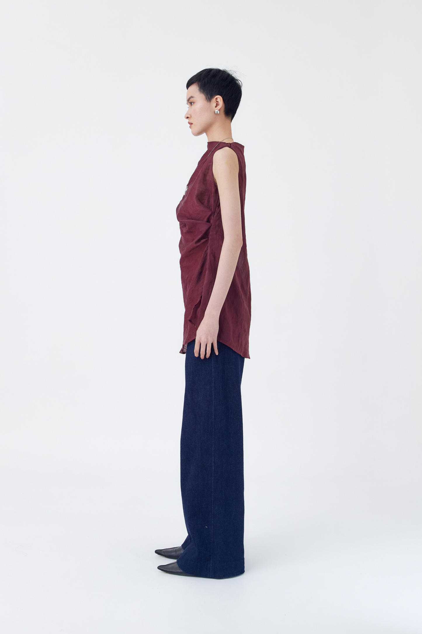 Nian Top - Maroon