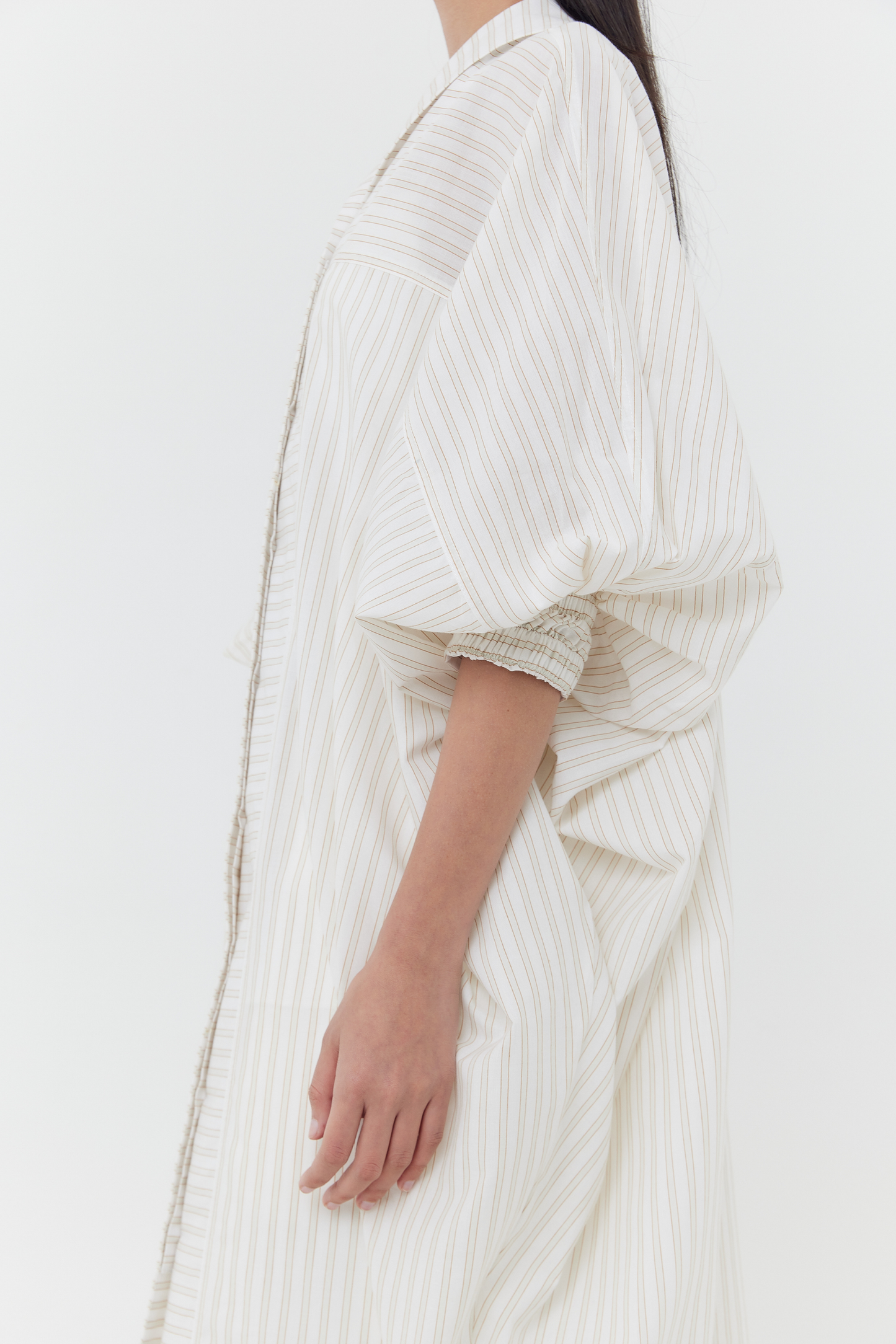 (PO) Oris Dress - Neutral Stripes