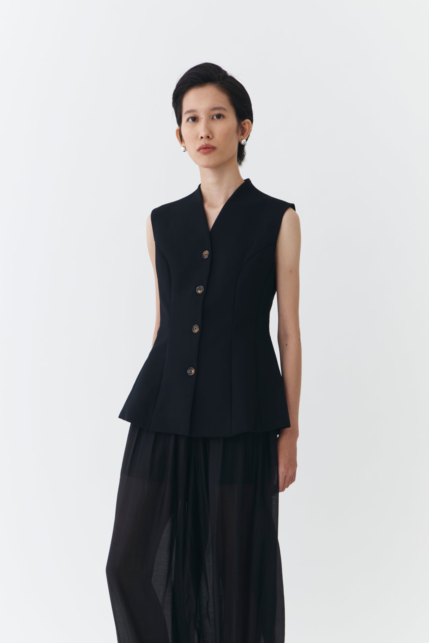 Pique Top - Black