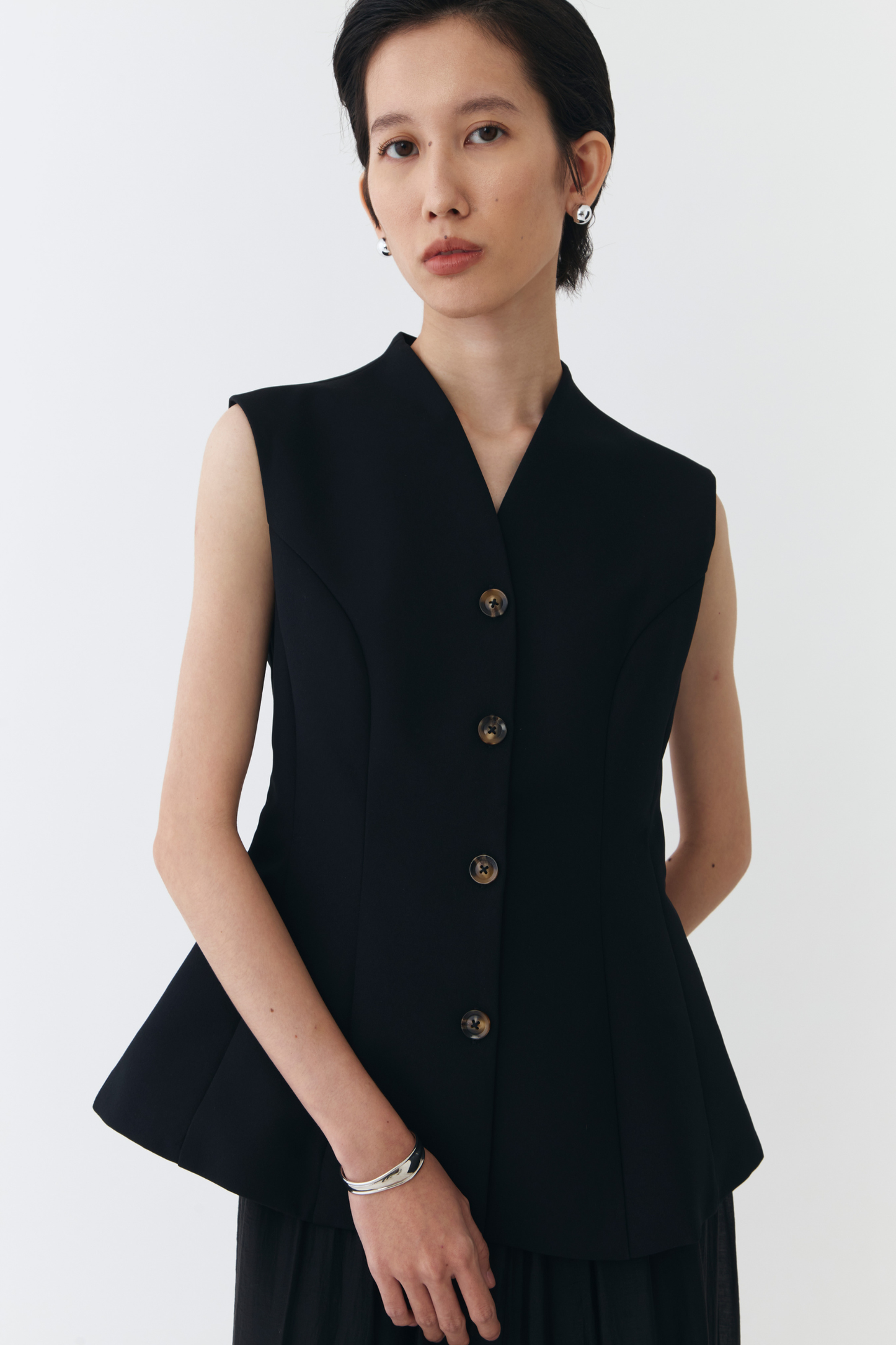 Pique Top - Black