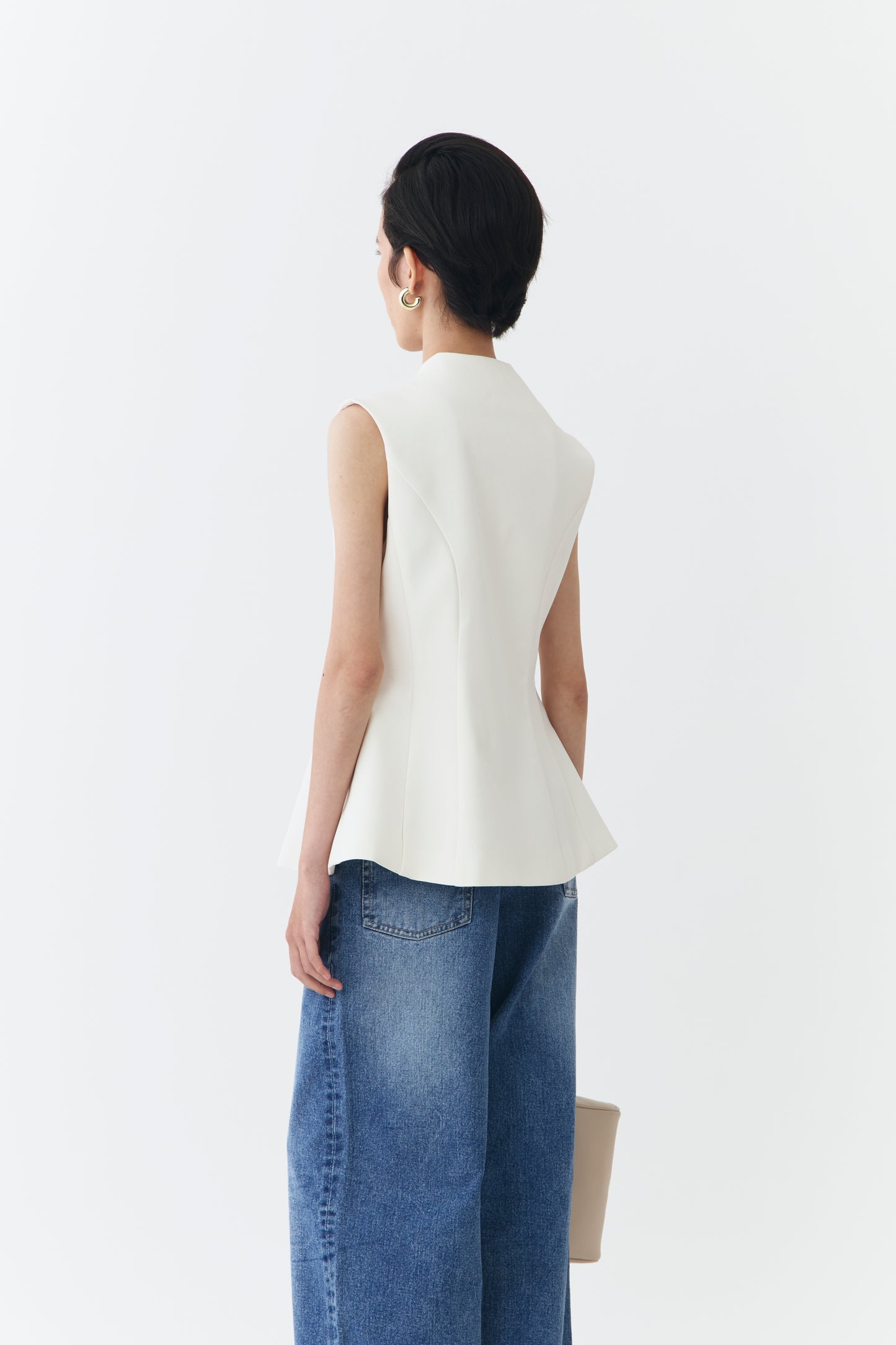 Pique Top - Ivory