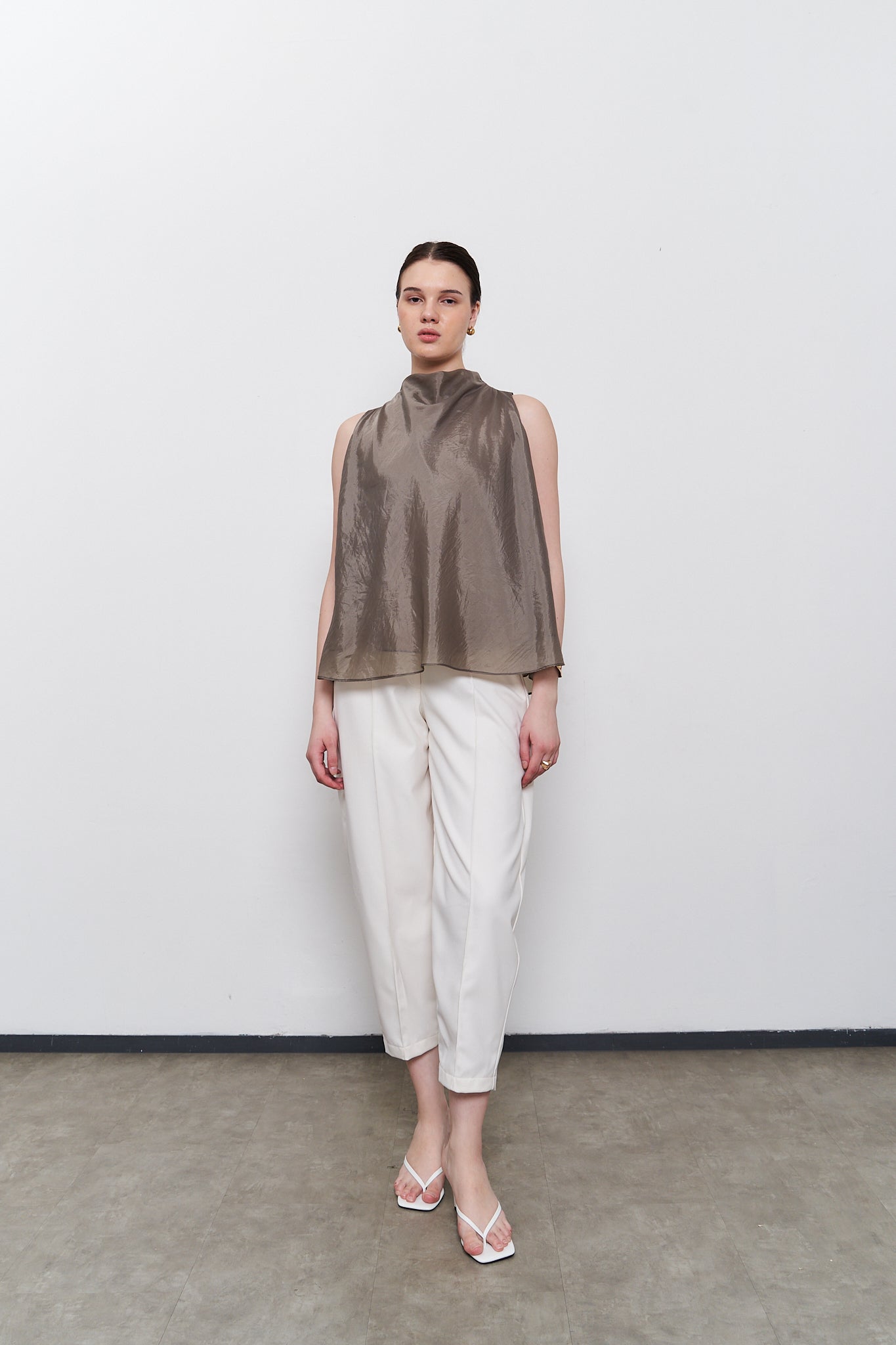 Sol Sheer Top - Olive