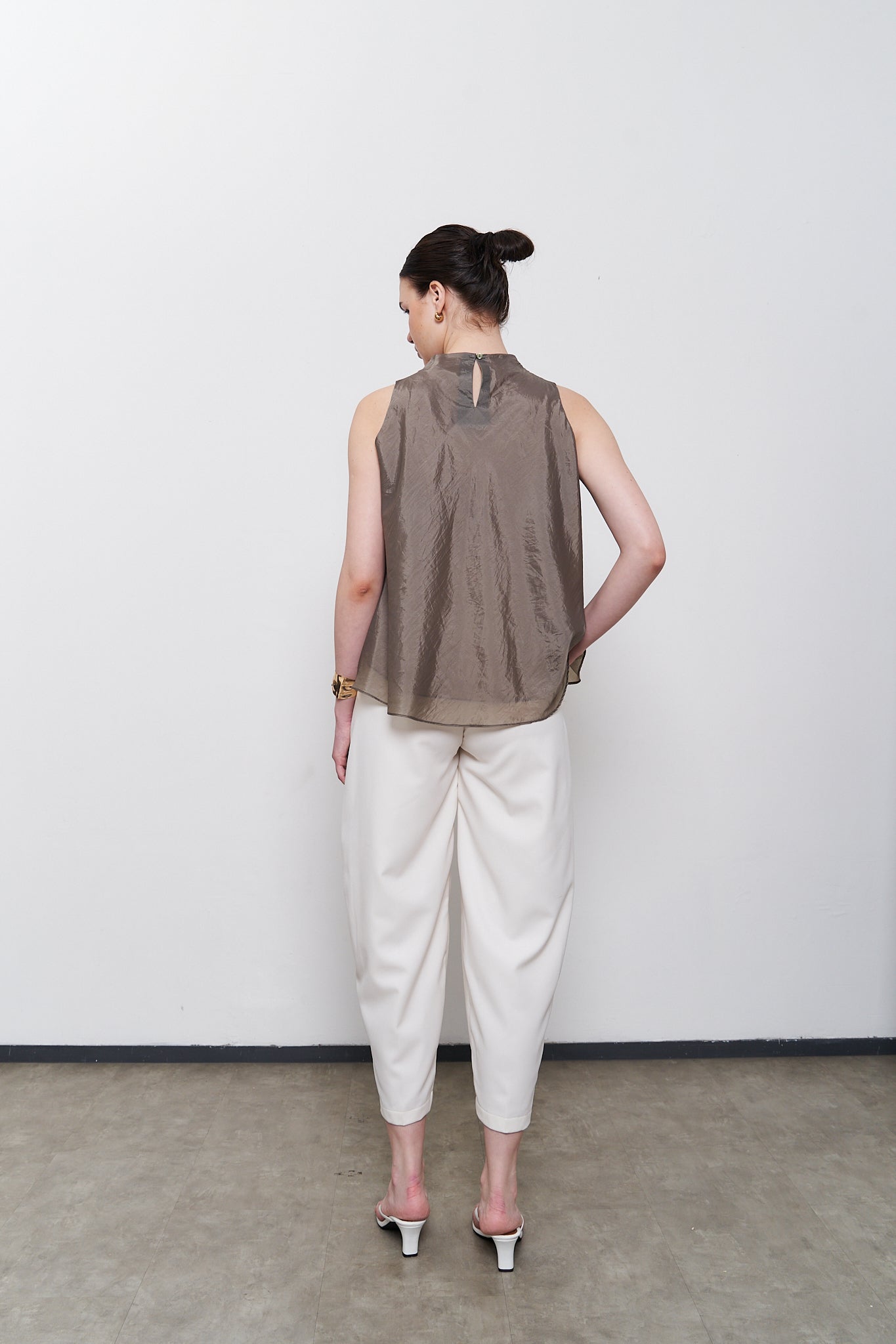 Sol Sheer Top - Olive