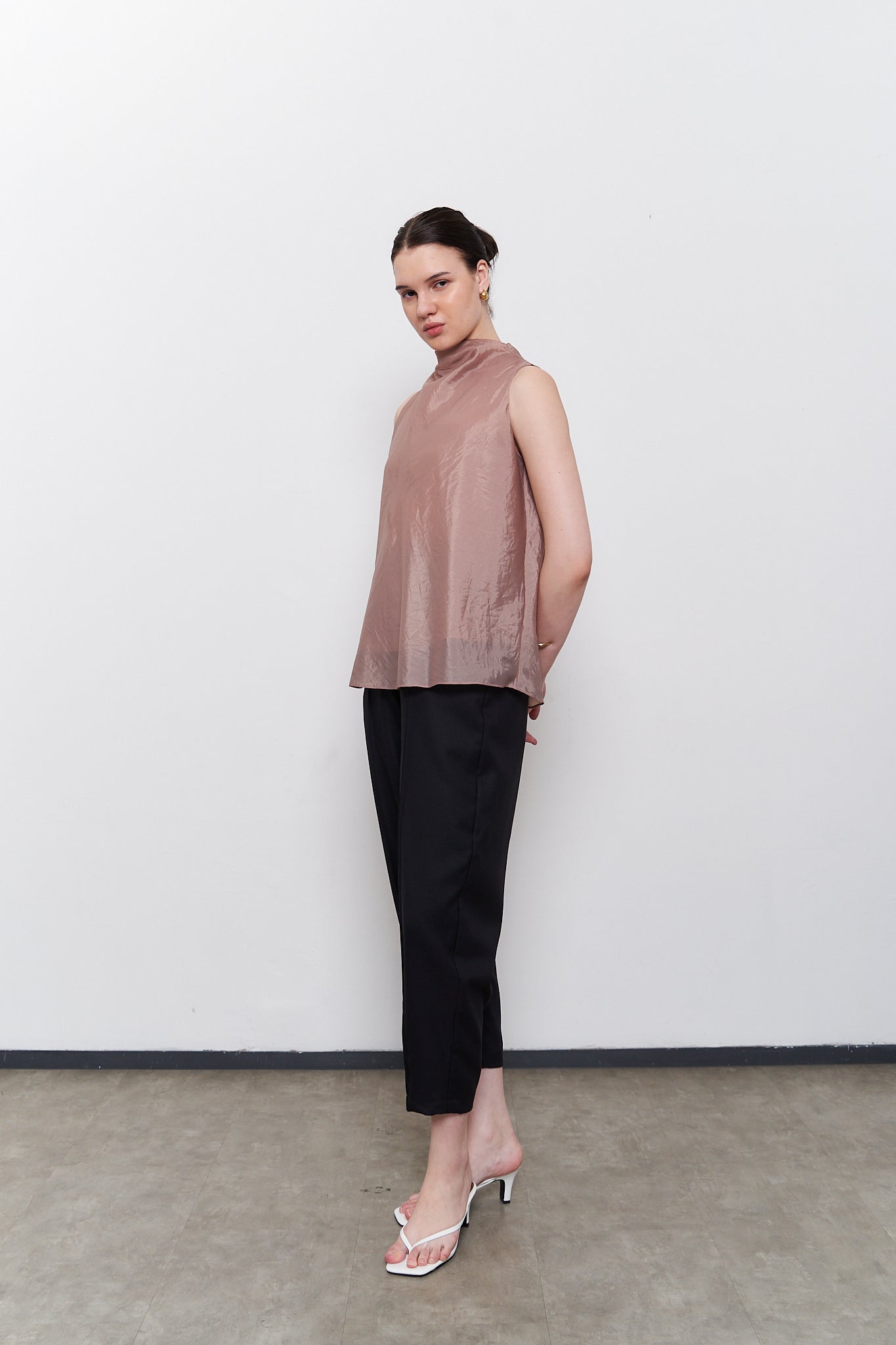 Sol Sheer Top - Taupe