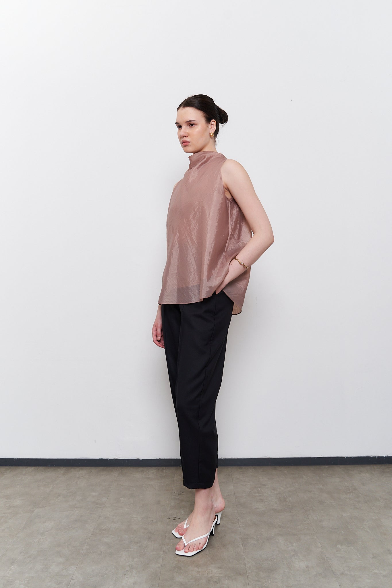 Sol Sheer Top - Taupe