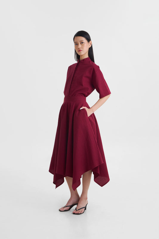 Moina Skirt - Maroon