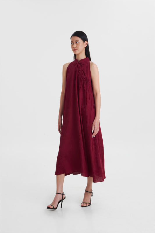 Yin Dress - Crimson Red