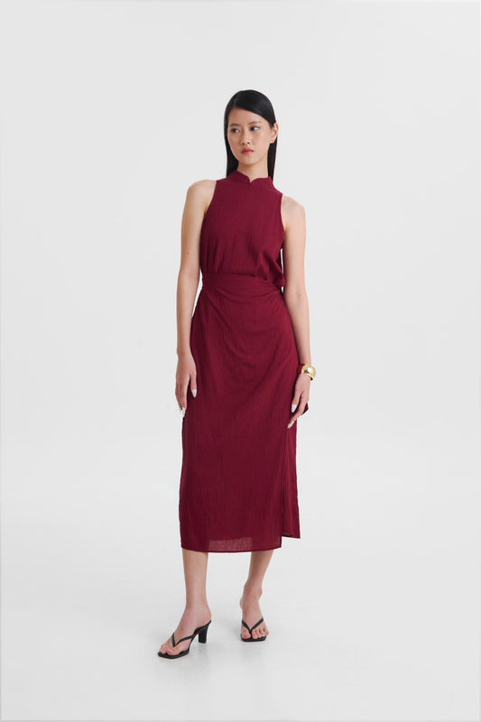 Ming Dress - Crimson Red