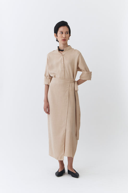Sada Linen Dress - Cream