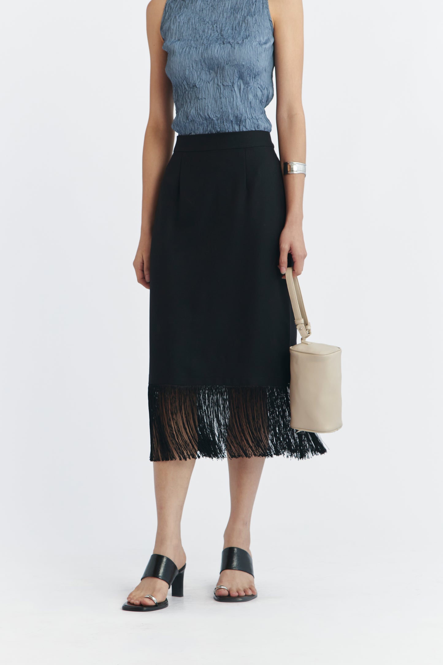 Fringe Skirt - Black