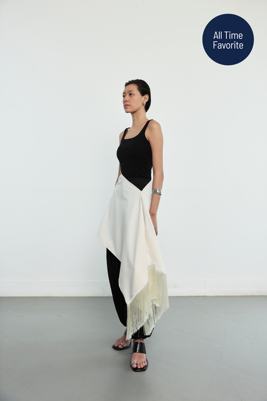 Fringe Scarf - Ivory