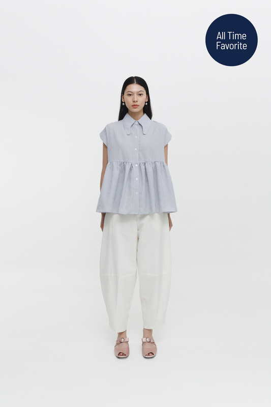 Kelly Top - Grey Stripes