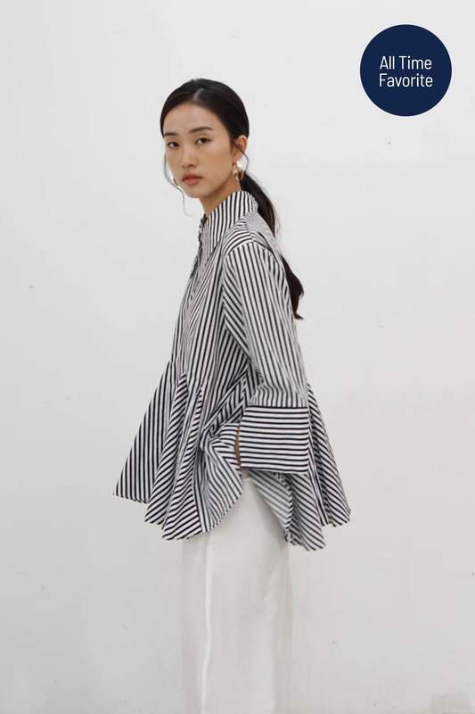 River Top - Black Stripes