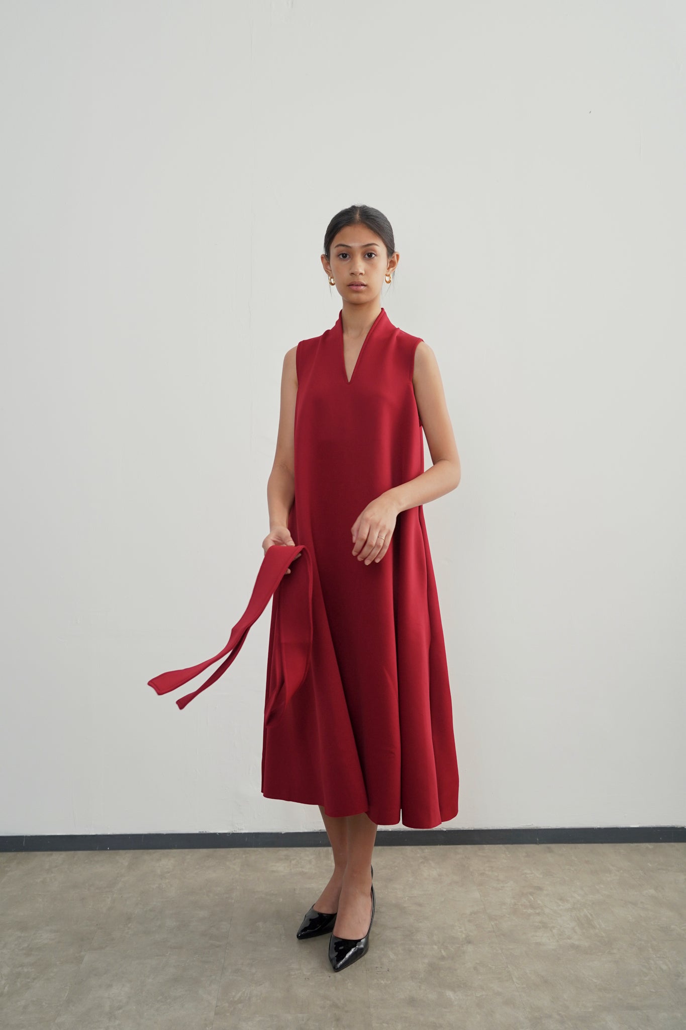 Zana Dress - Maroon